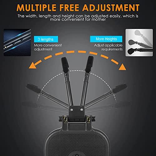Leefngsun Universal Stroller Board Buggy Board with Detachable Seat, Stroller Glider Board Suitable for Most Brands of Strollers, Stroller Standing Board, Holds Children Up to 55lbs (Black)
