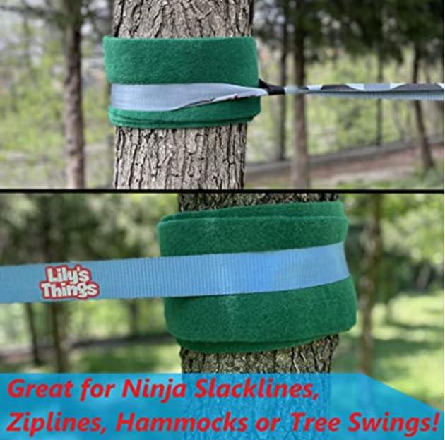 Lily\'s Things Double Ninja Slackline Obstacle Course | 110 Ft | Ninja Warrior Obstacle Course Accessories | Monkey Bars | Climbing Rope | Ninja Rings | Trapeze Swing Bar | Rickety Bridge Edition -Patent Double Line