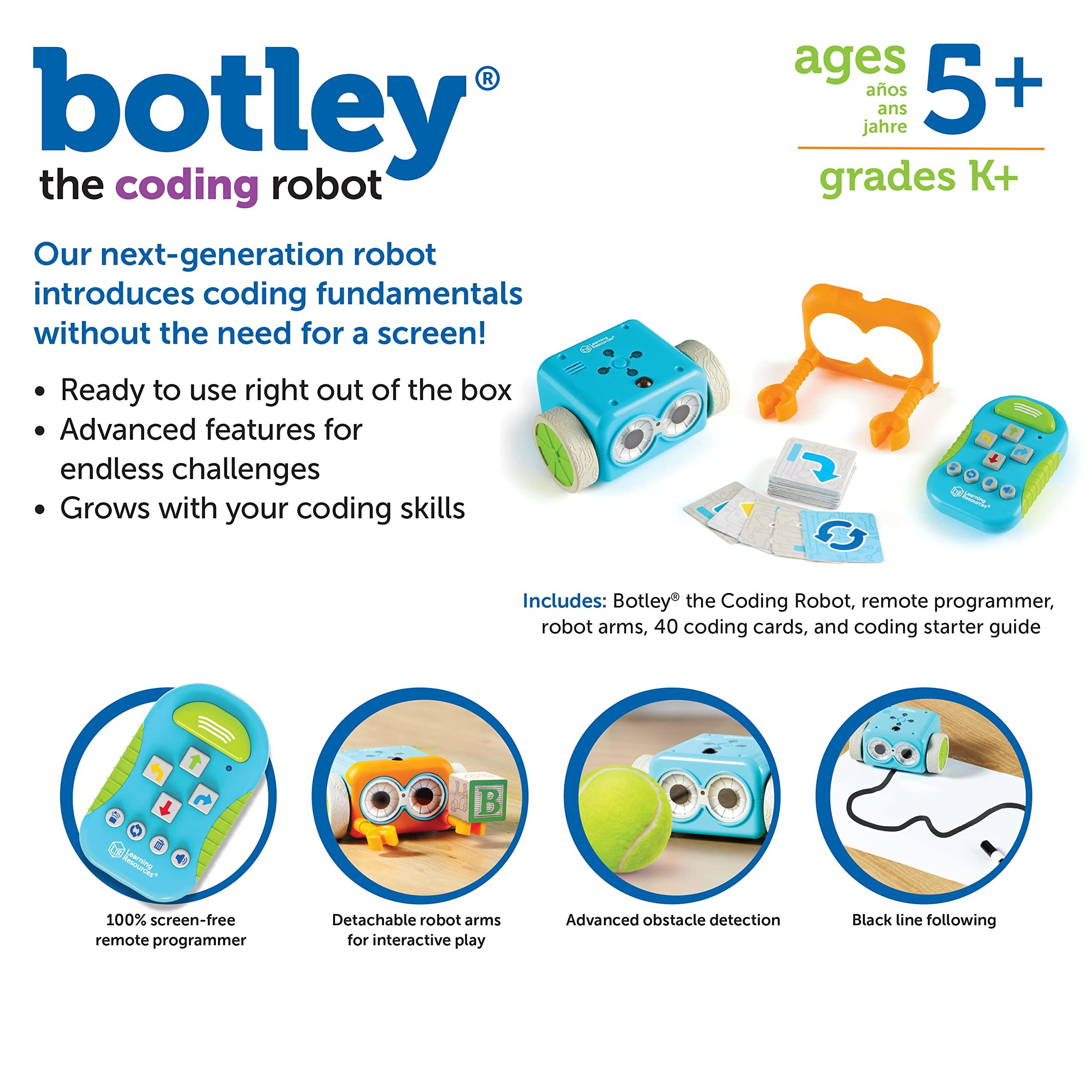 Learning Resources Learning Resources Botley The Coding Robot - 45 Pieces, Ages 5+ Screen- Free Coding Toys, Coding STEM Toy for Kids, Coding for Kids
