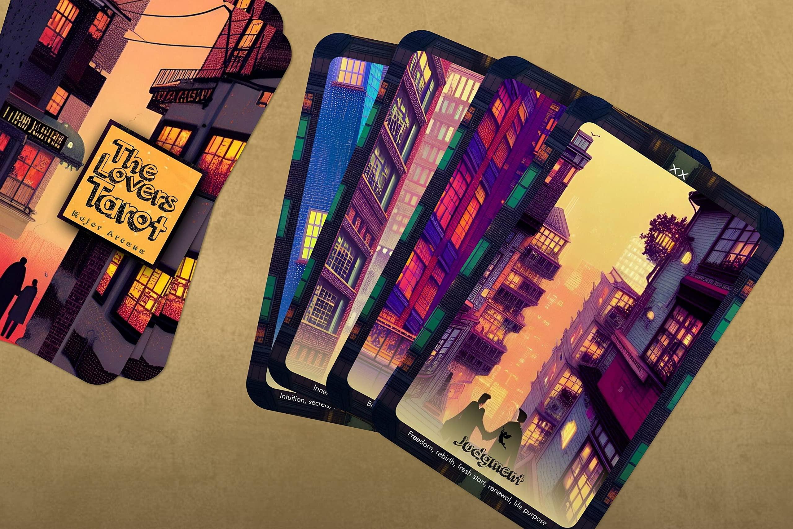 IBIZA TAROT Ibiza Tarot- The Lovers Tarot - 22 Major Arcana| Fortune Telling Tarot Cards Deck for Beginners| Authentic Tarot Experience - Set of 22 Cards