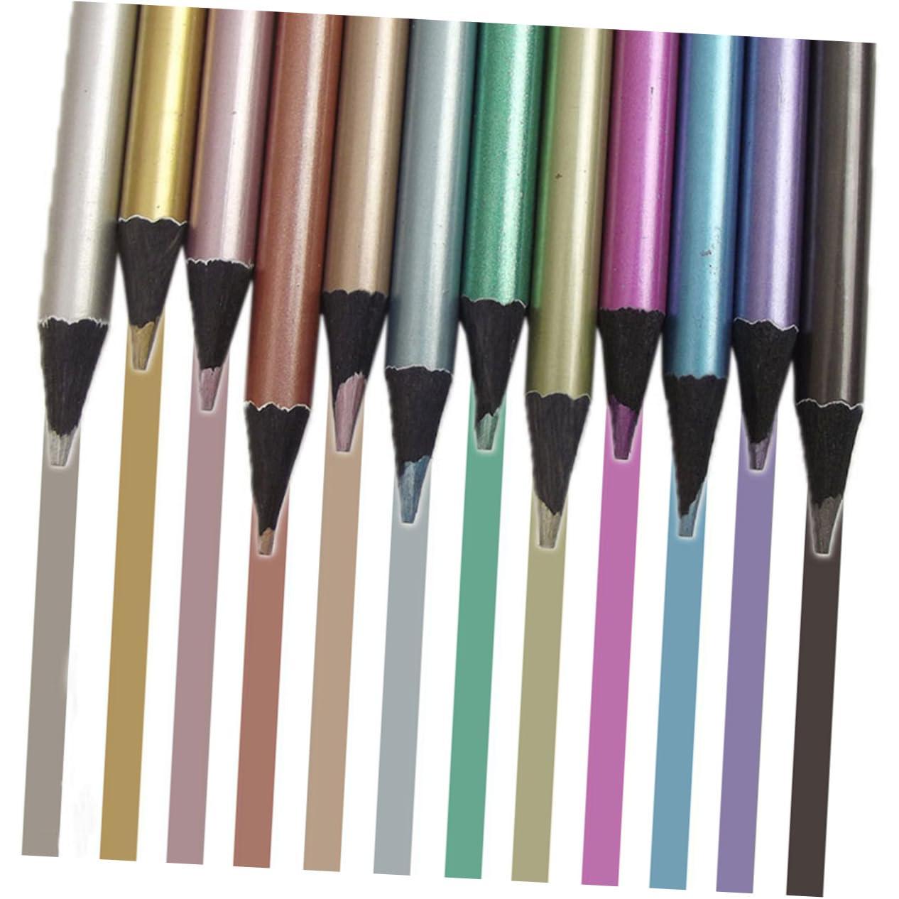 Vaguelly Vaguelly 3 Sets Colored Lead Paint Marker Graphite Pencils Colored Charcoal Pencils Art Craft Pencils 12 Colors Pencils Color Pencils Colored Pencils Coloring Pencil Colorful Wooden