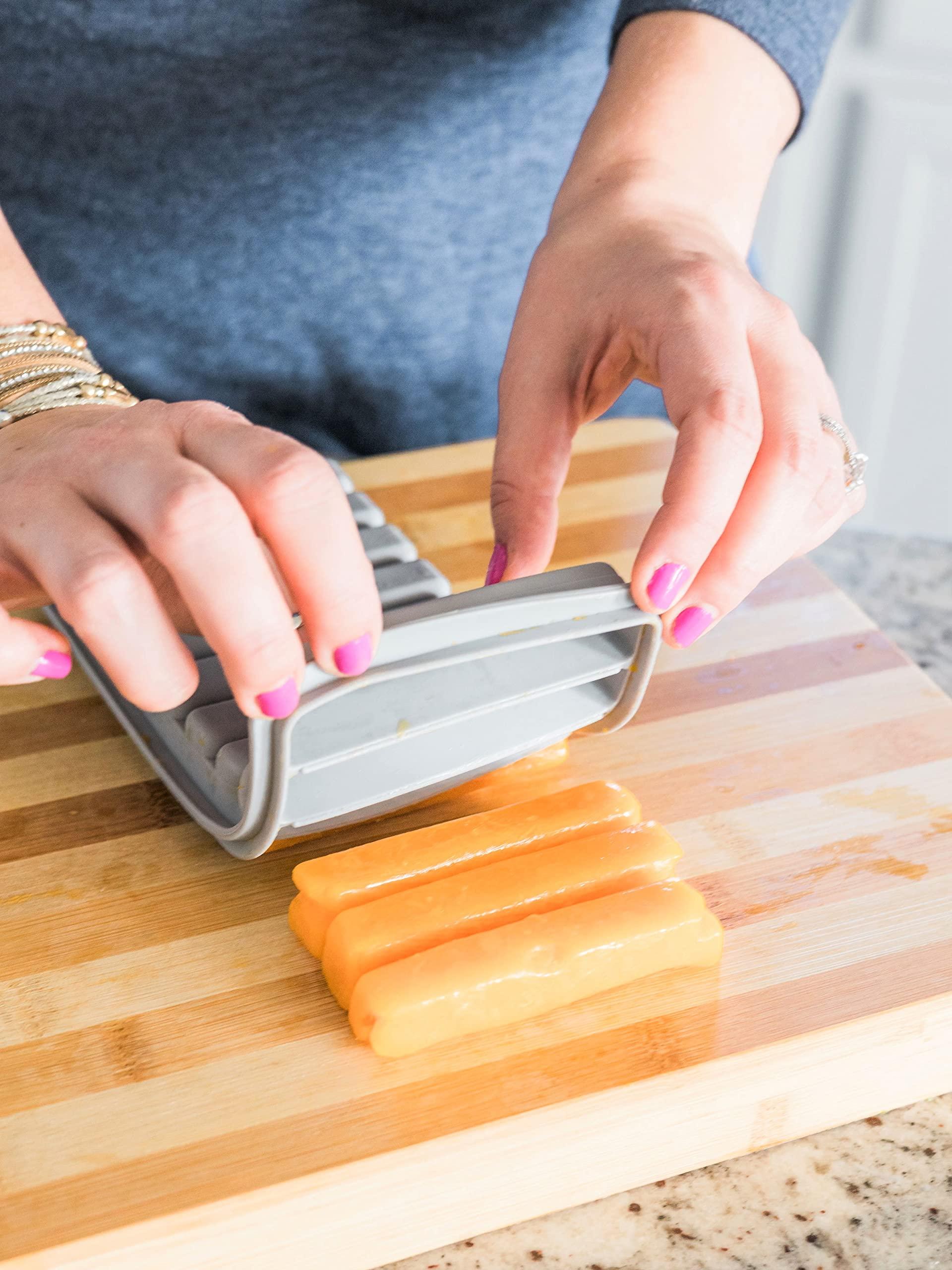 Tiny Tot Innovations Breast Milk Freezer Storage Trays, 10-1oz Bars, 2 Silicone Tray Containers w/Leak Resistant Lids, Food Grade Silicone (Milk Trays)
