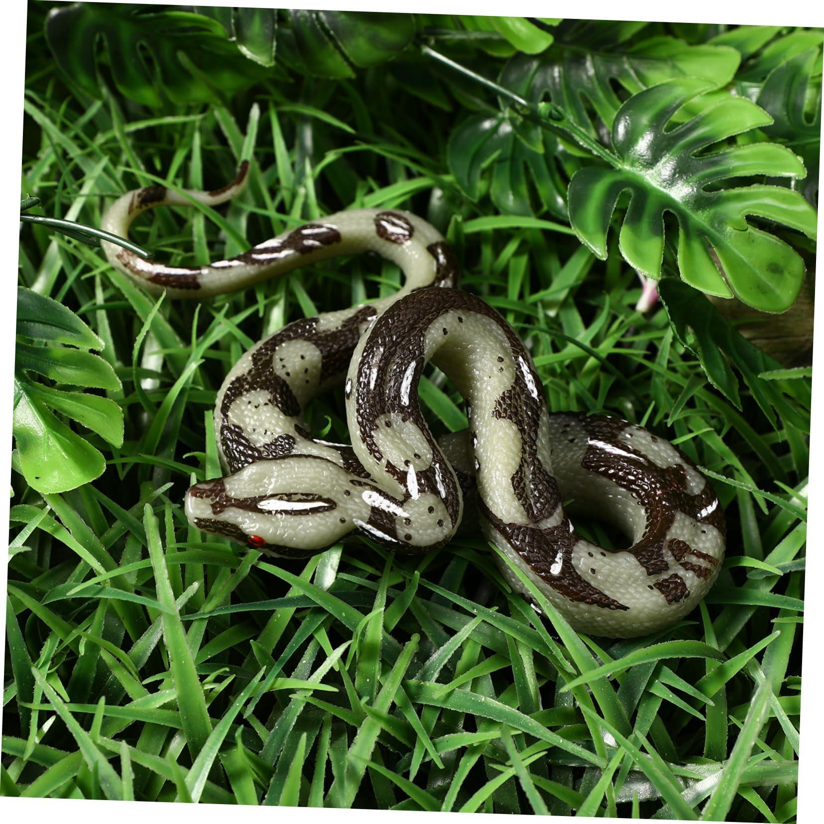 VALICLUD Realistic Rubber Snakes Fake Snake Pranks Scary Snake Toys for Garden Props Trick Halloween Decoration