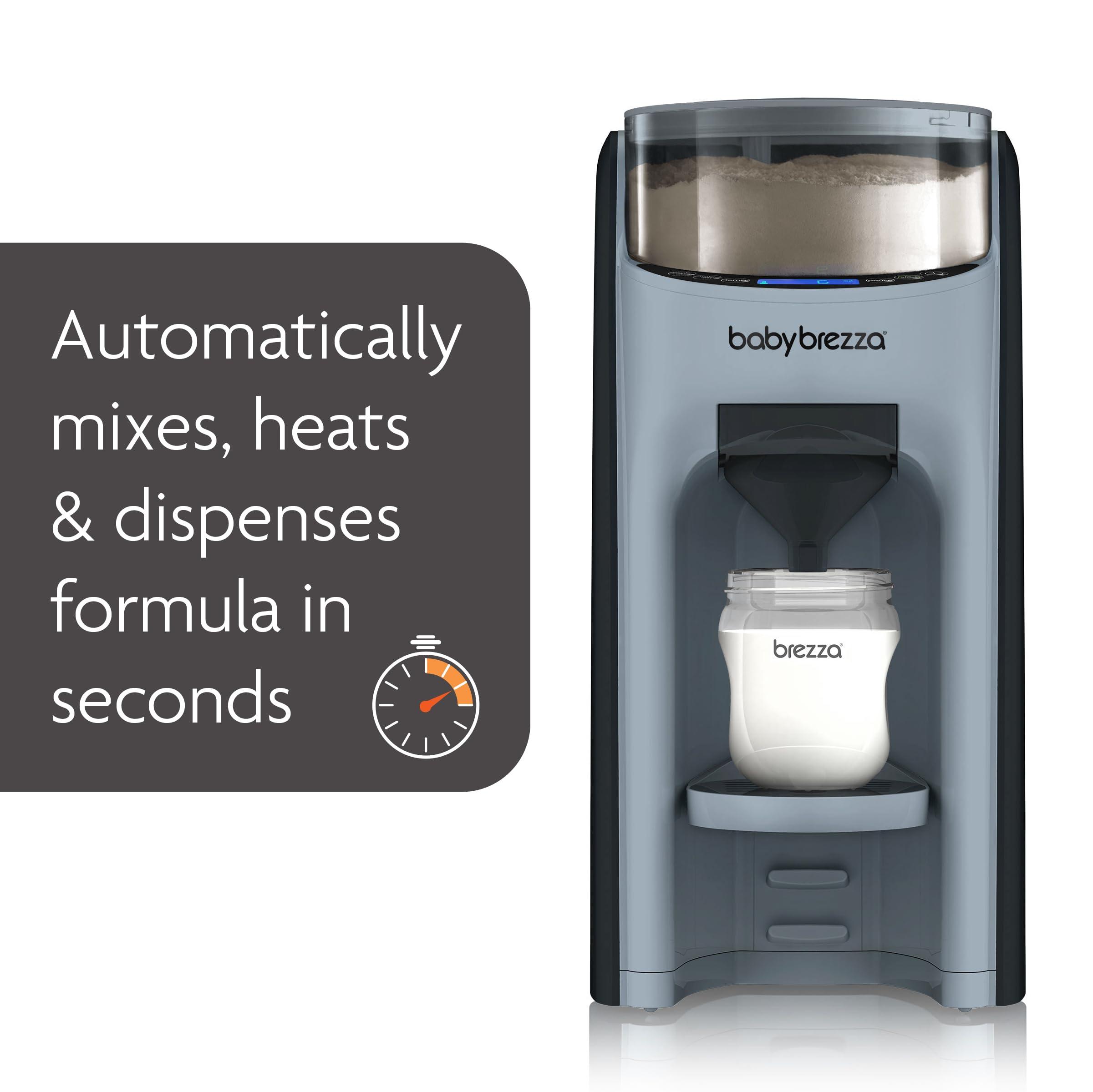 Baby Brezza Baby Brezza New and Improved Formula Pro Advanced Formula Dispenser Machine - Automatically Mix a Warm Formula Bottle Instantly - Easily Make Bottle with Automatic Powder Blending, Slate