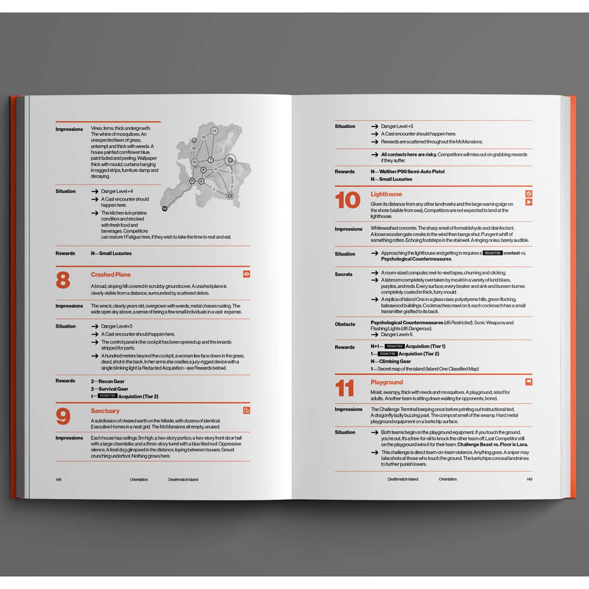 PARAGON Evil Hat Productions: Deathmatch Island - Hardcover Standalone RPG Book, Deadly Competition On Mysterious Islands, Narrative-First Focus, Ages 14+