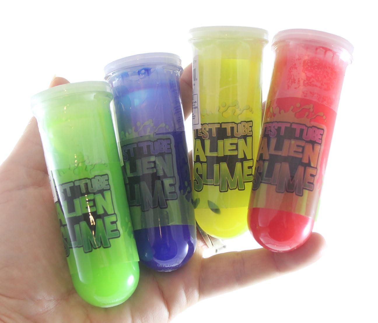 Curious Minds Busy Bags Bulk - 24 Alien Test Tube Slime with Mini Figurine - Oozy Gooey Fun Party Favor Prize Toy (2 Dozen)