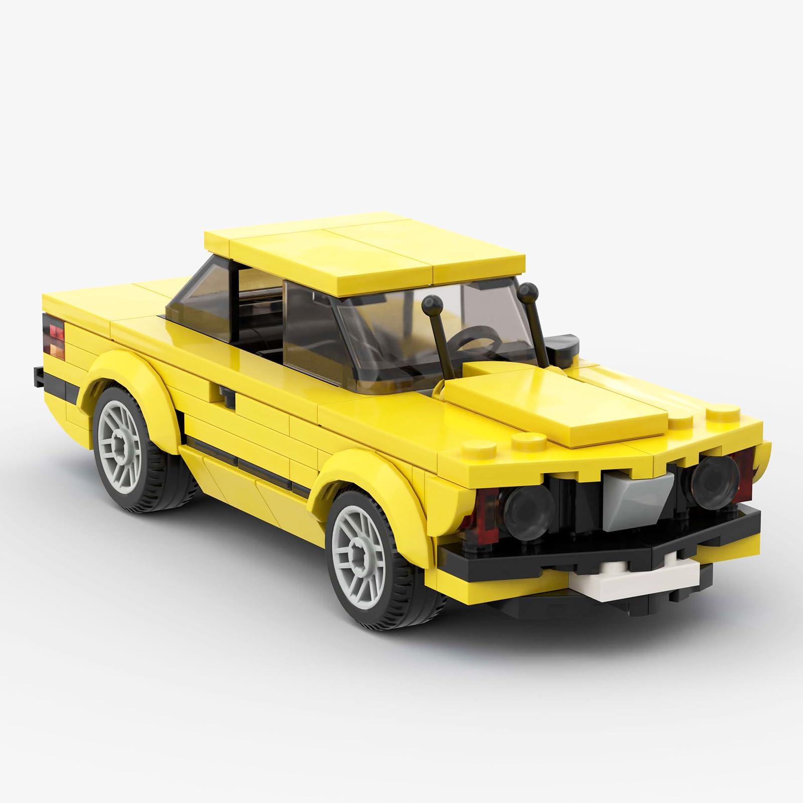 Dayouwang Yellow Sports Car MOC Building Blocks,Speed Champions Cars Toy Building Sets,City Vehicle DIY Building Bricks for Kids and Adults-164 PCS