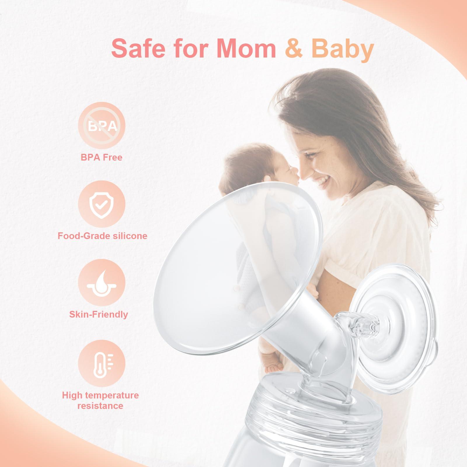 Hranio Breast Pump Parts Compatible with 19mm Flange Spectra Replacement Pump Parts, Spectra Pump Parts, Spectra Breast Pump, Spectra Bottles, Spectra s1 s2 Pump Parts, Spectra Flange 19mm 1 Pcs