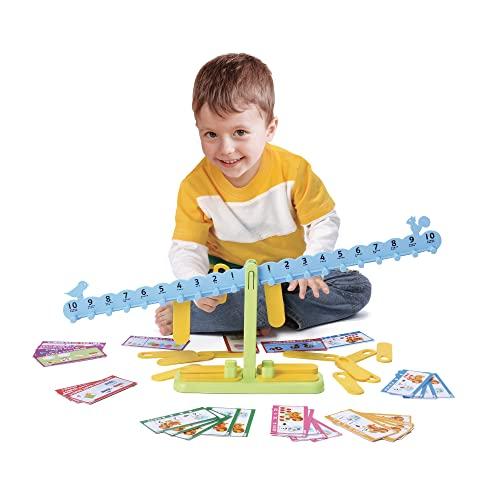 Thames & Kosmos Thames & Kosmos Kids First Math: Number Balance with Activity Cards for Preschoolers Ages 3 to 5 | Intuitive, Visual Method for Learning Basic Math | Addition, Subtraction, Multiplication, Division