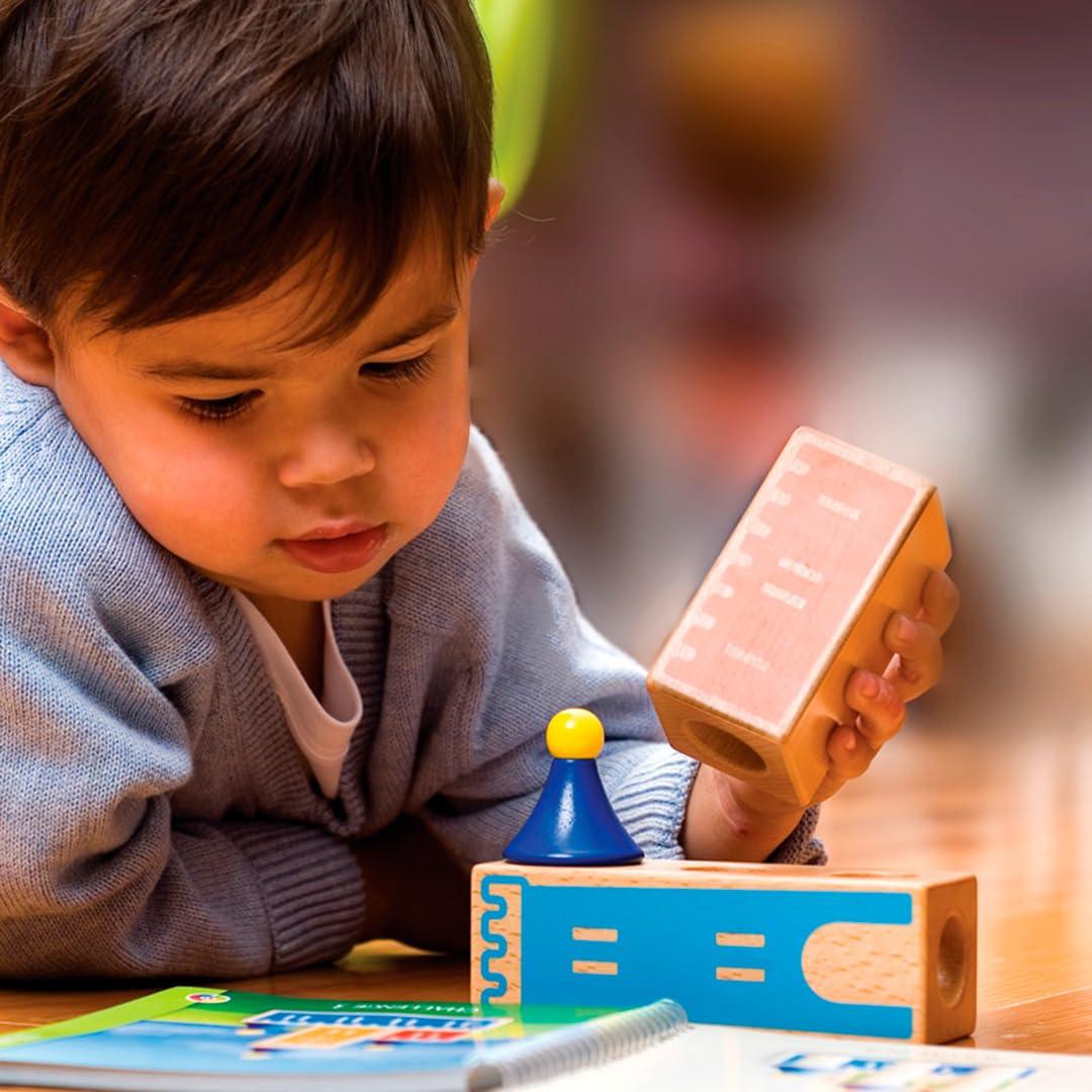 SmartGames SmartGames Castle Logix Wooden Cognitive Skill-Building Puzzle Game featuring 48 Playful Challenges for Ages 3+
