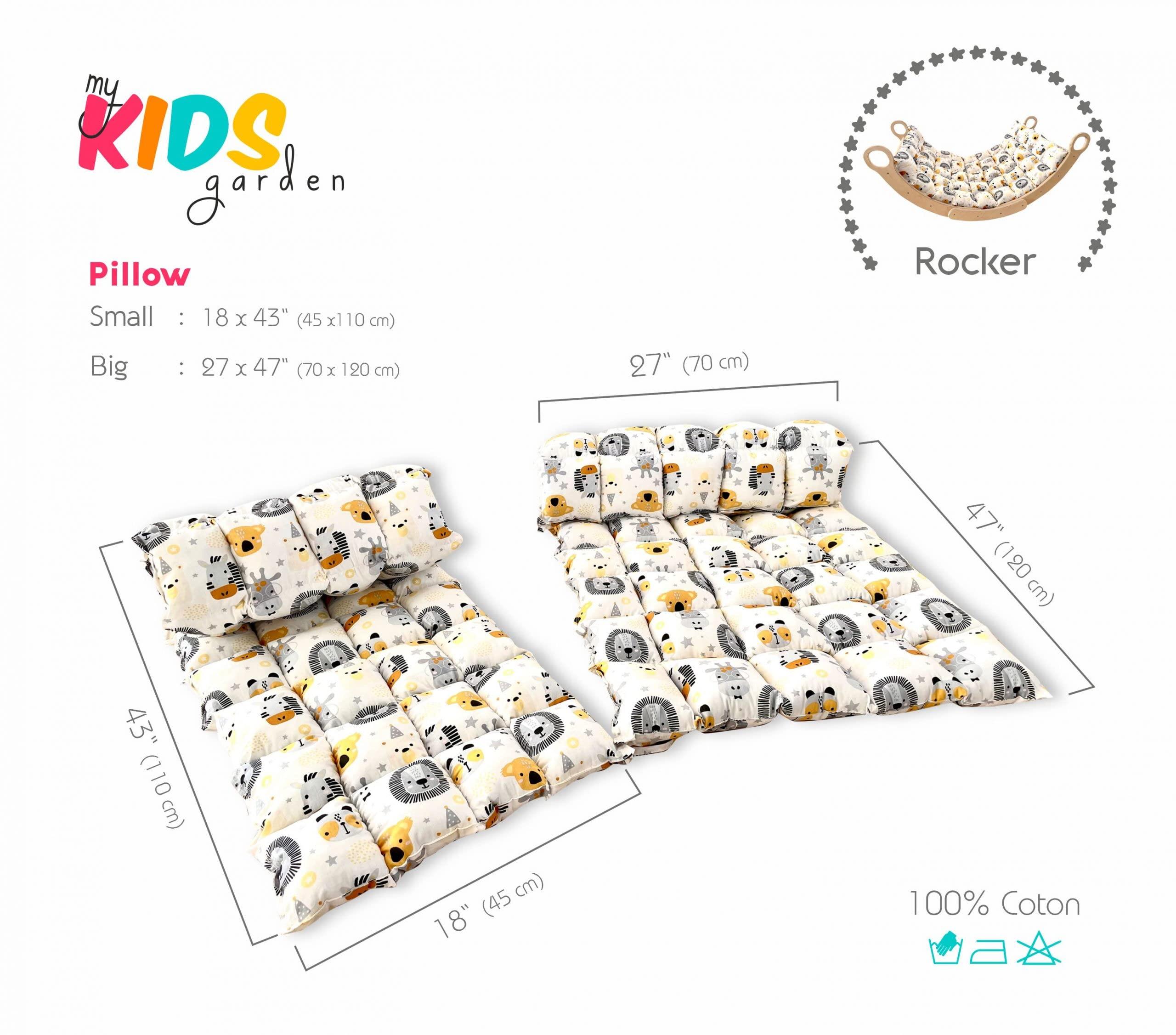 My Photostation.com My Photostation.com Montessori 2 Pieces Set Arch and Pillow-Wooden Climbing Arch Cushion Pikler Triangle Set Kids Climbing Arch Rocker Pillow Climber Toddler Rocker Kid Toy Wooden Waldorf Pickler