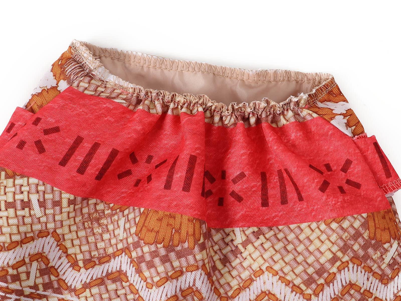 WonderBabe WonderBabe Girls Adventure Princess Costume Two-Piece Skirt Kids Dress up Fancy Birthday Party Cosplay Halloween Outfit with Accessories