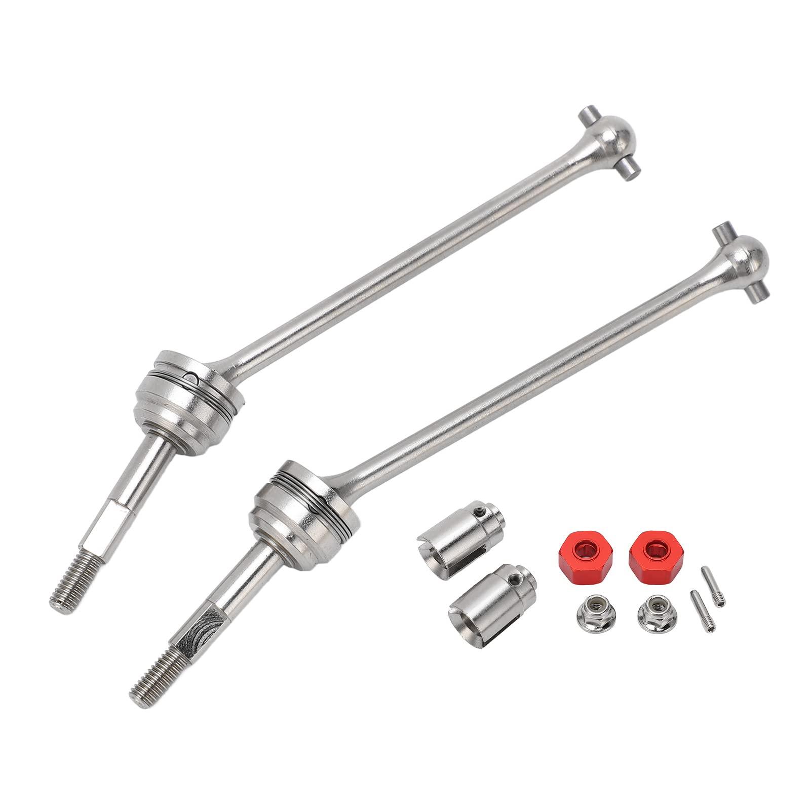 OUKENS OUKENS Rear CVD Driveshaft, Steel Aluminum Alloy Transmission Axle Joint Replacement RC Rear Drive Shafts Spare Parts for 1/10 RC Car RC Trucks RC Car Model