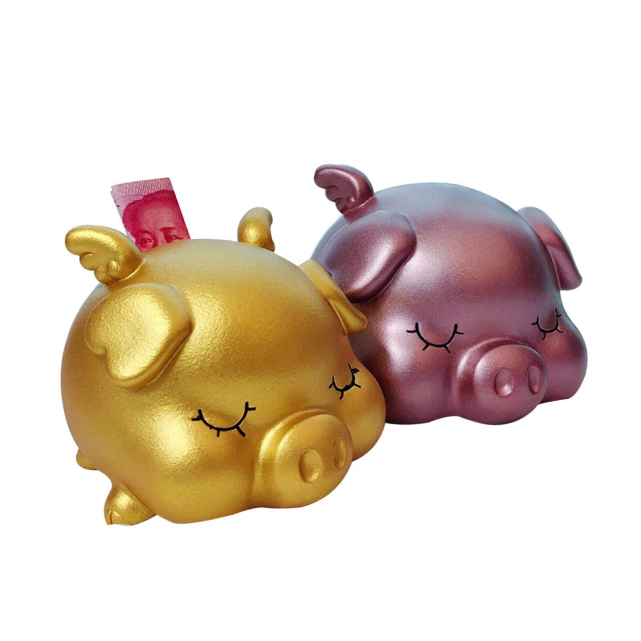WOONEKY WOONEKY Money Bank Large Piggy Bank Clear Piggy Bank Alcancia Breakable Piggy Bank Piggy Bank Girls Piggy Bank for Adults Must Break to Open Piggy Bank for Boys Money Pot Child Lucky