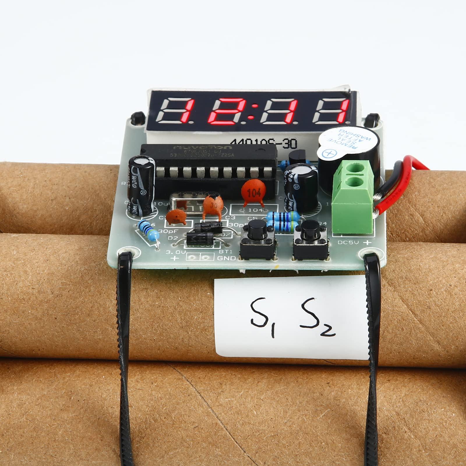 WeYingLe Film Props for Movie Gag Gift Joke, Prank Dynamite Kit for Kids Pretend Explosive Toy, Fake Dynamite Weapons Military Army Role Play Toy for Halloween Christmas Decorations