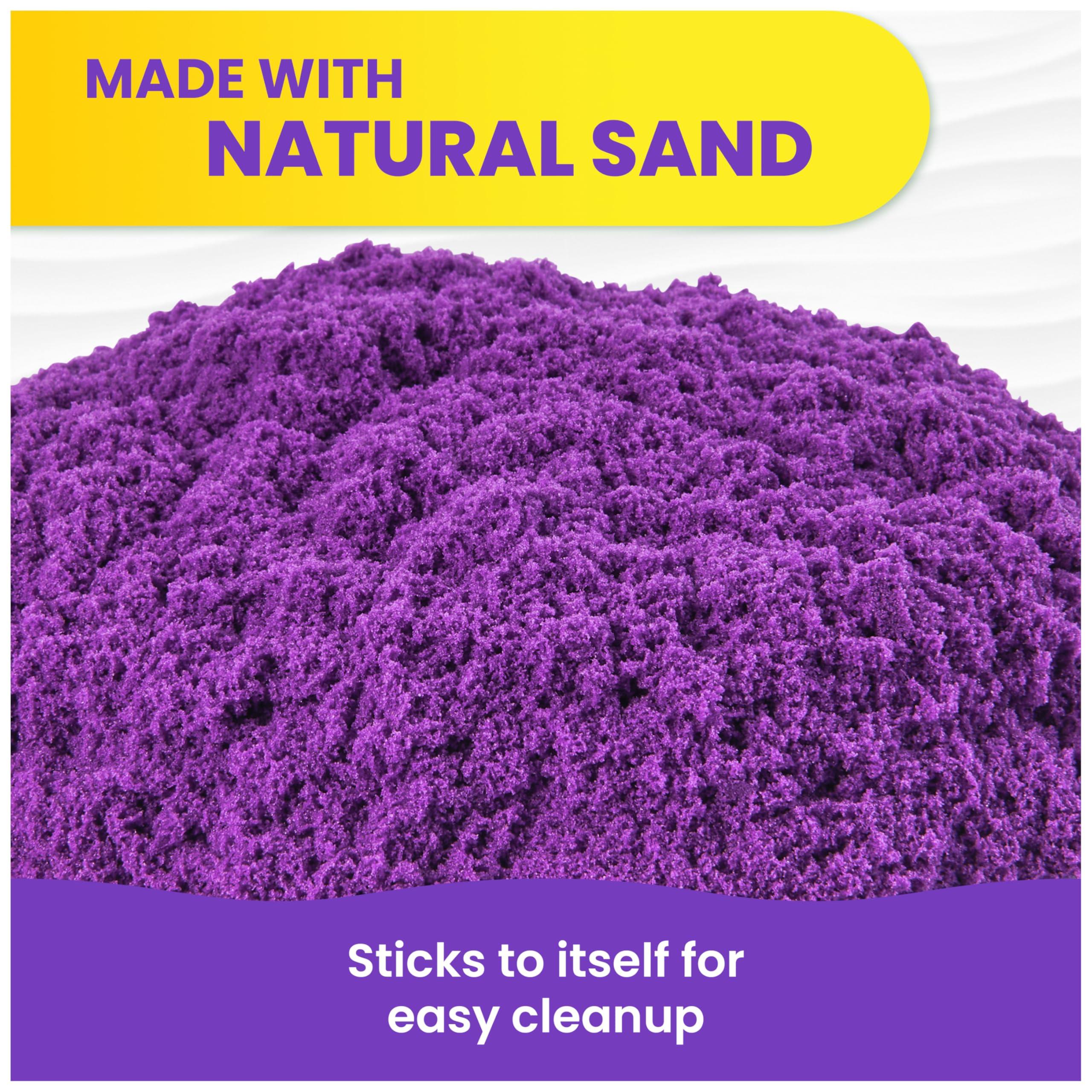 Kinetic Sand Kinetic Sand, 2.5lbs Purple Play Sand, Moldable Sensory Toys for Kids, Resealable Bag, for Ages 3 and up