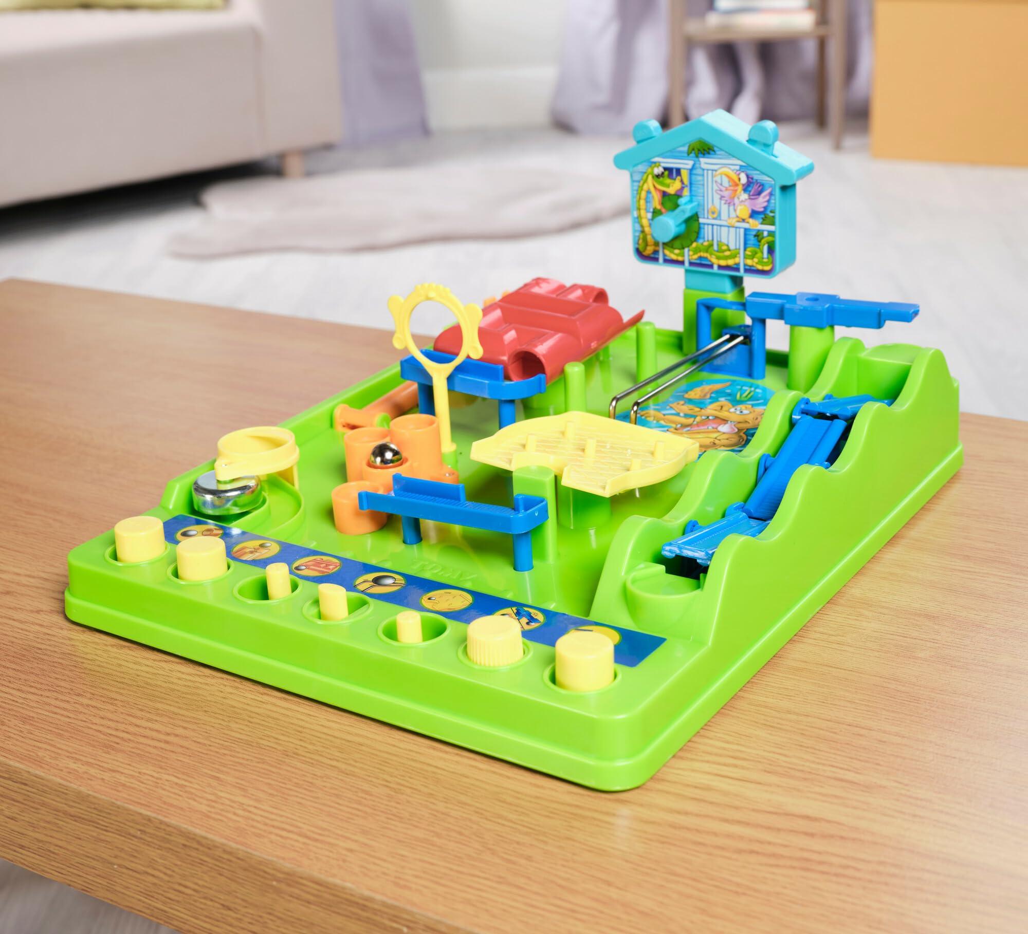 TOMY Screwball Scramble Kids Board Game- Timed Marble Run Obstacle Course Kids Games - Holiday Toys and Christmas Games - Toddler Christmas Gifts Ages 5 Years and Up
