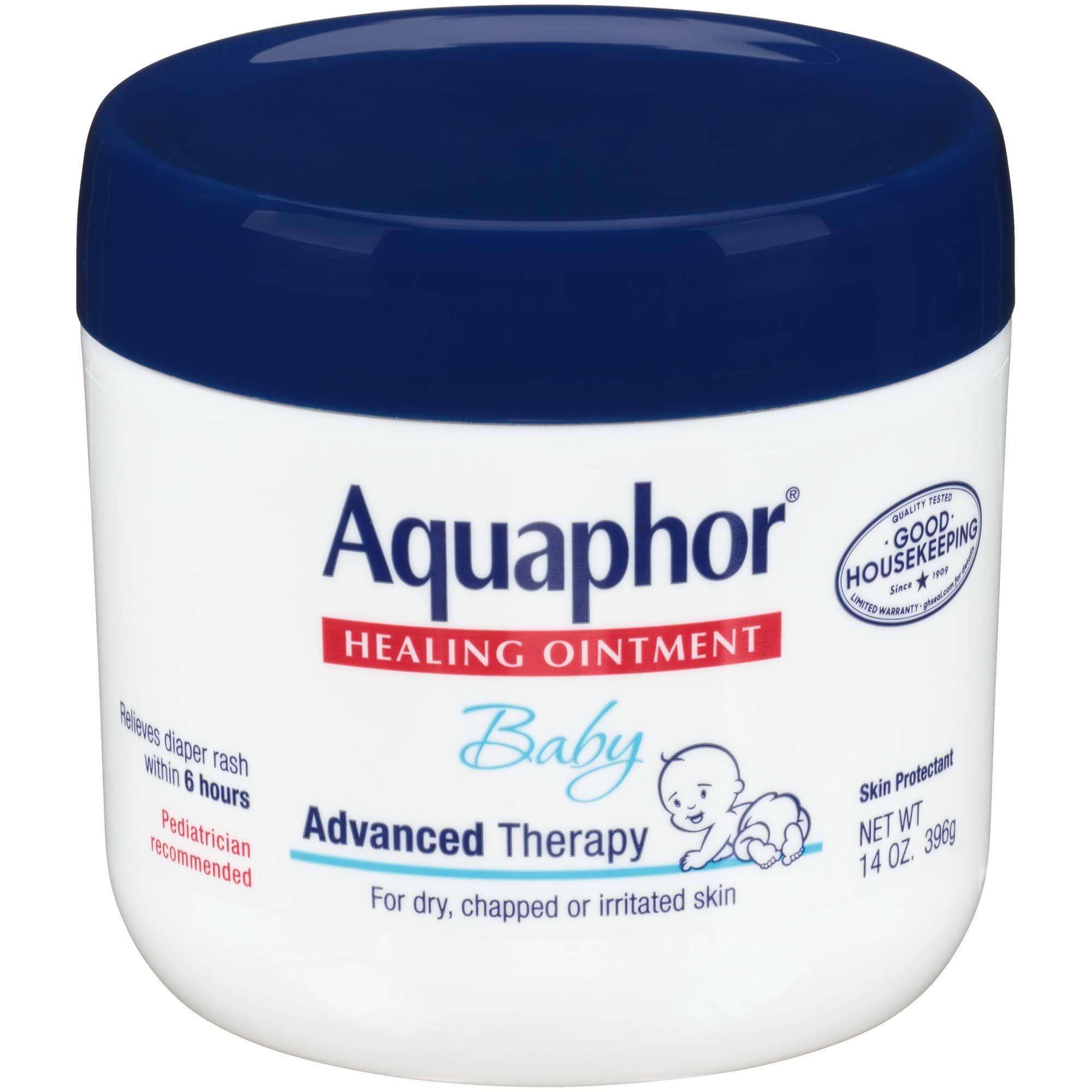 Aquaphor Aquaphor Baby Healing Ointment Advanced Therapy Skin Protectant, 14 Ounce, Pack of 3