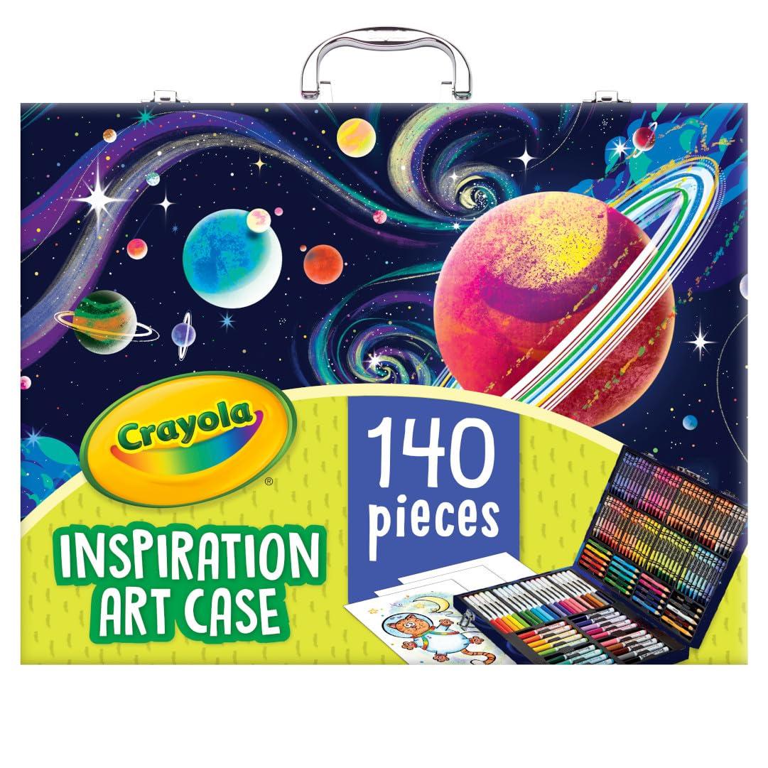 Crayola Crayola Inspiration Art Case Coloring Set - Space (140ct), Art Kit For Kids, Toys for Girls & Boys, Art Set, Gift for Kids [Amazon Exclusive]