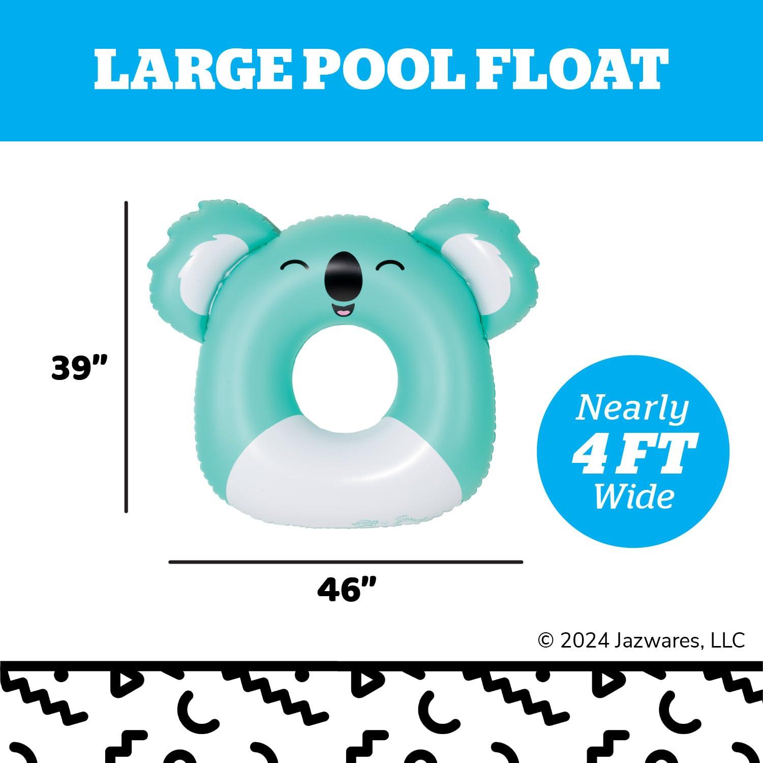 BigMouth BigMouth x Squishmallows Original Large Inflatable Pool Float, Swimming Tube for Adults and Kids, Pool Party Supplies & Water Toys - Kevin The Koala Squishmallow