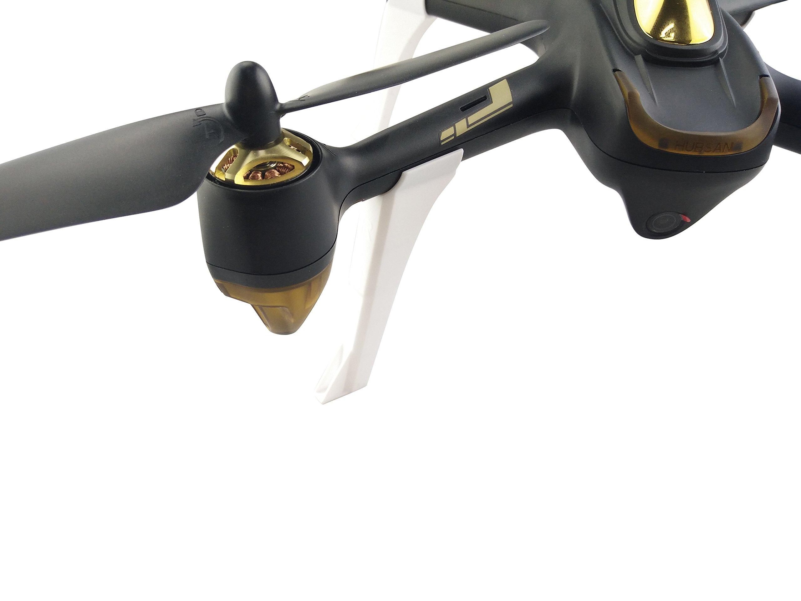 sea jump sea jump Accessories for Hubsan H501S H501C X4 H501A H501M H501S W H501S pro FPV Brushless Four-axis Aircraft Upgrade Parts Landing Gear RC Drone Upgrade Lead Frame,White