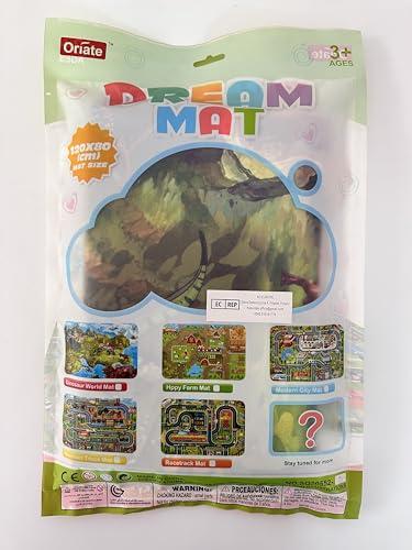 Oriate Oriate Kids Toy Dream Mat Monster Truck Activity Playmat, Multi Color Parent-Child Interaction Game Rug, Ideal Children\'s Educational Floor Mats for Monster Cars Construction Truck Toys 552-M
