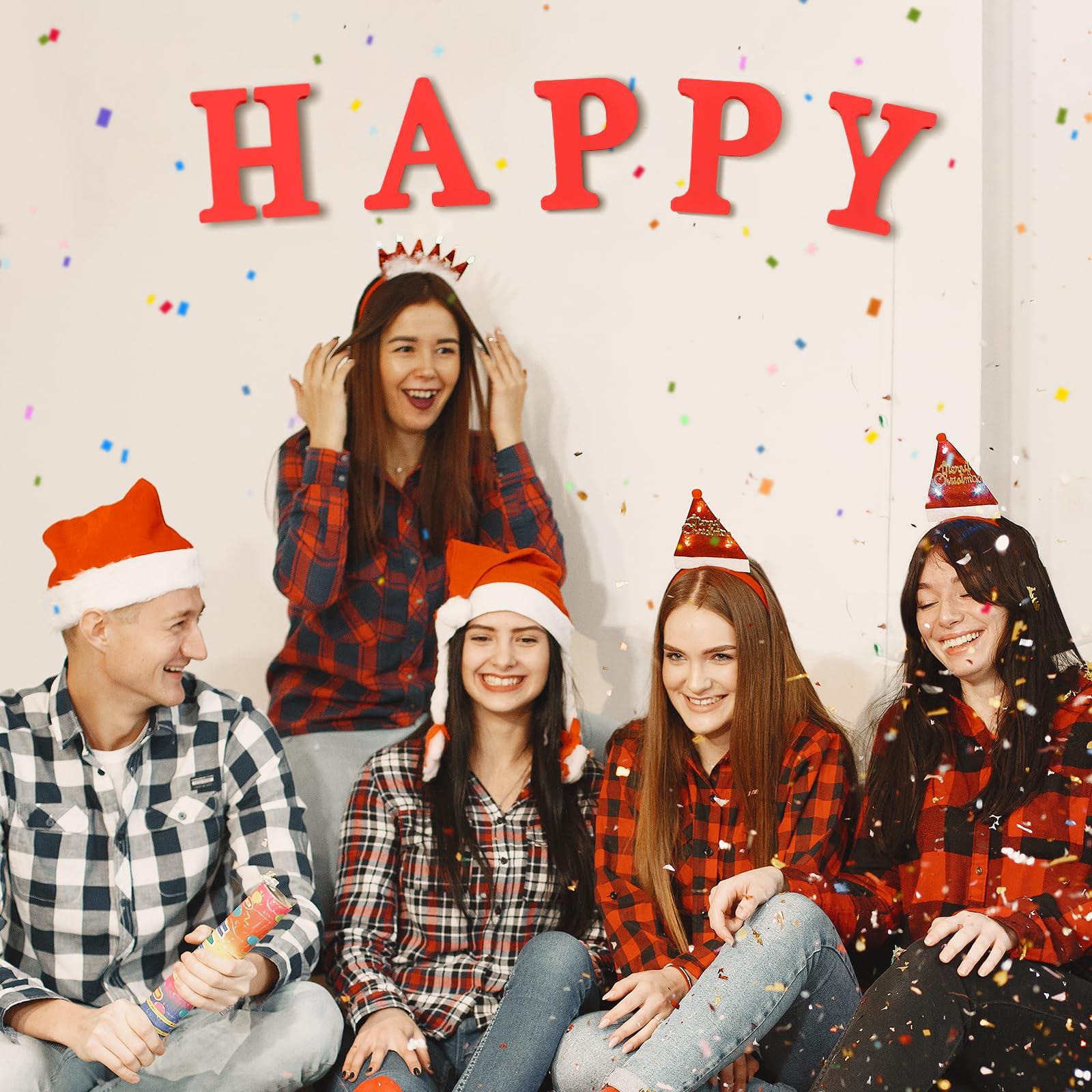 AOCEAN AOCEAN 6 Inch Red Wood Letters Unfinished Wood Letters for Wall Decor Decorative Standing Letters Slices Sign Board Decoration for Craft Home Party Projects (F)