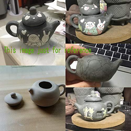 WellieSTR WellieSTR 1 Set Mini 3D Plaster Molds Ceramic Teapot Mold DIY Craft Art Mold (Stlye A: 8x5.5cm, not inlclude The mud)