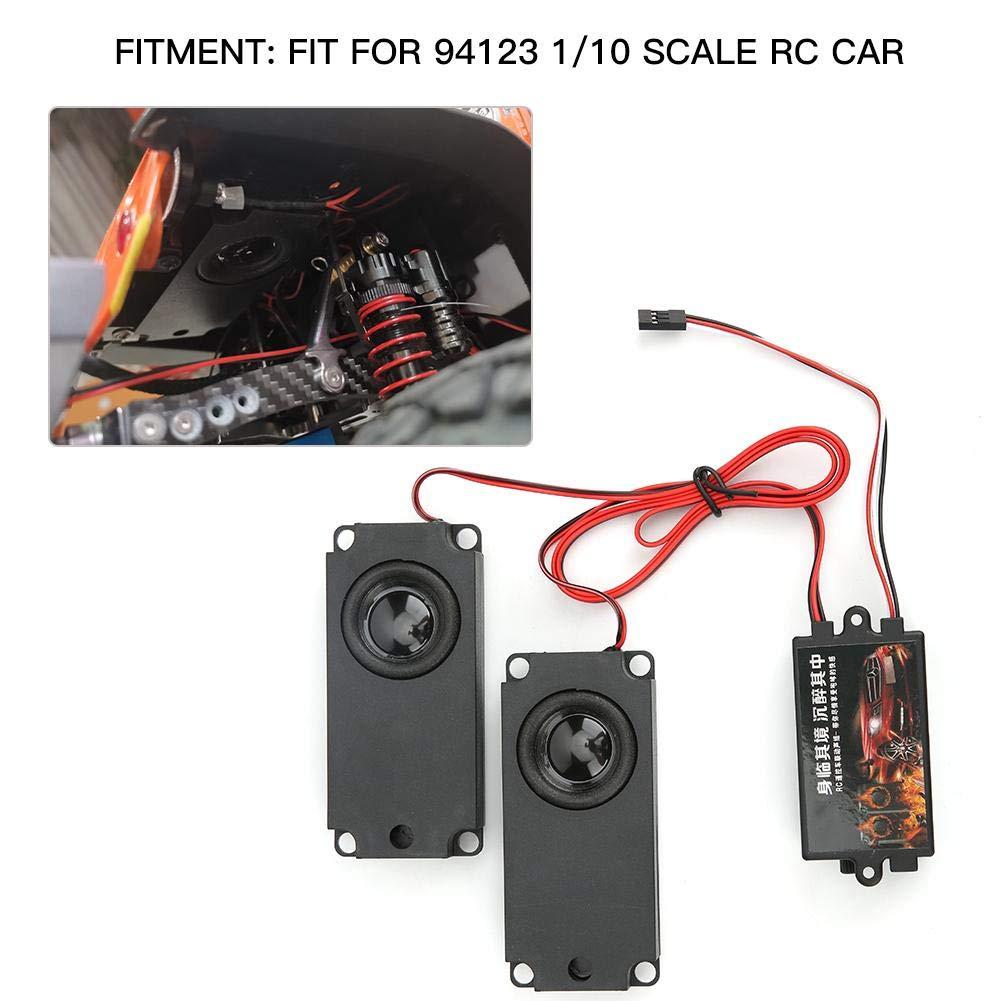 Naroote Car Driving Simulator, Rc Sound Kit, Engine Sound Simulator Volume Adjustable Simulator System RC Engine Sound Unit Kit Memory Chip for 94123 1/10 Scale RC Car Model