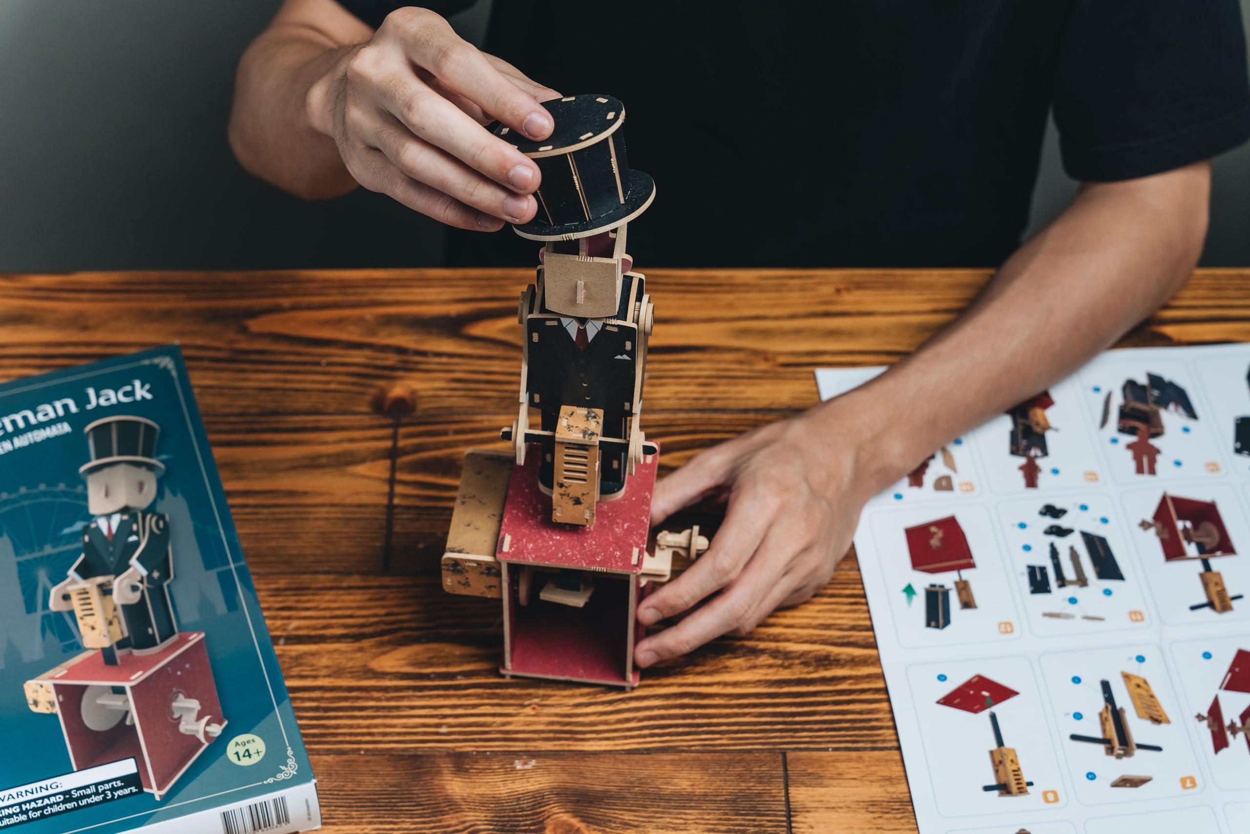 ilo ilo il 3D Wooden Puzzles - DIY Mechanical Puzzle Model Kit for Adults & Teens, Building Sets for Kids 14+, Educational STEM Brainteaser Craft, Unique Gift Idea & Dcor, Gentleman Jack, Medium