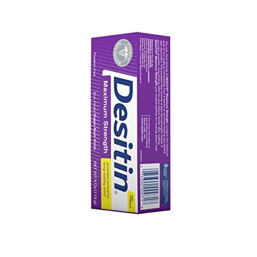 Desitin Desitin Maximum Strength Baby Diaper Rash Cream with 40% Zinc Oxide for Treatment, Relief & Prevention, Hypoallergenic, Phthalate- & Paraben-Free Paste, 4 oz
