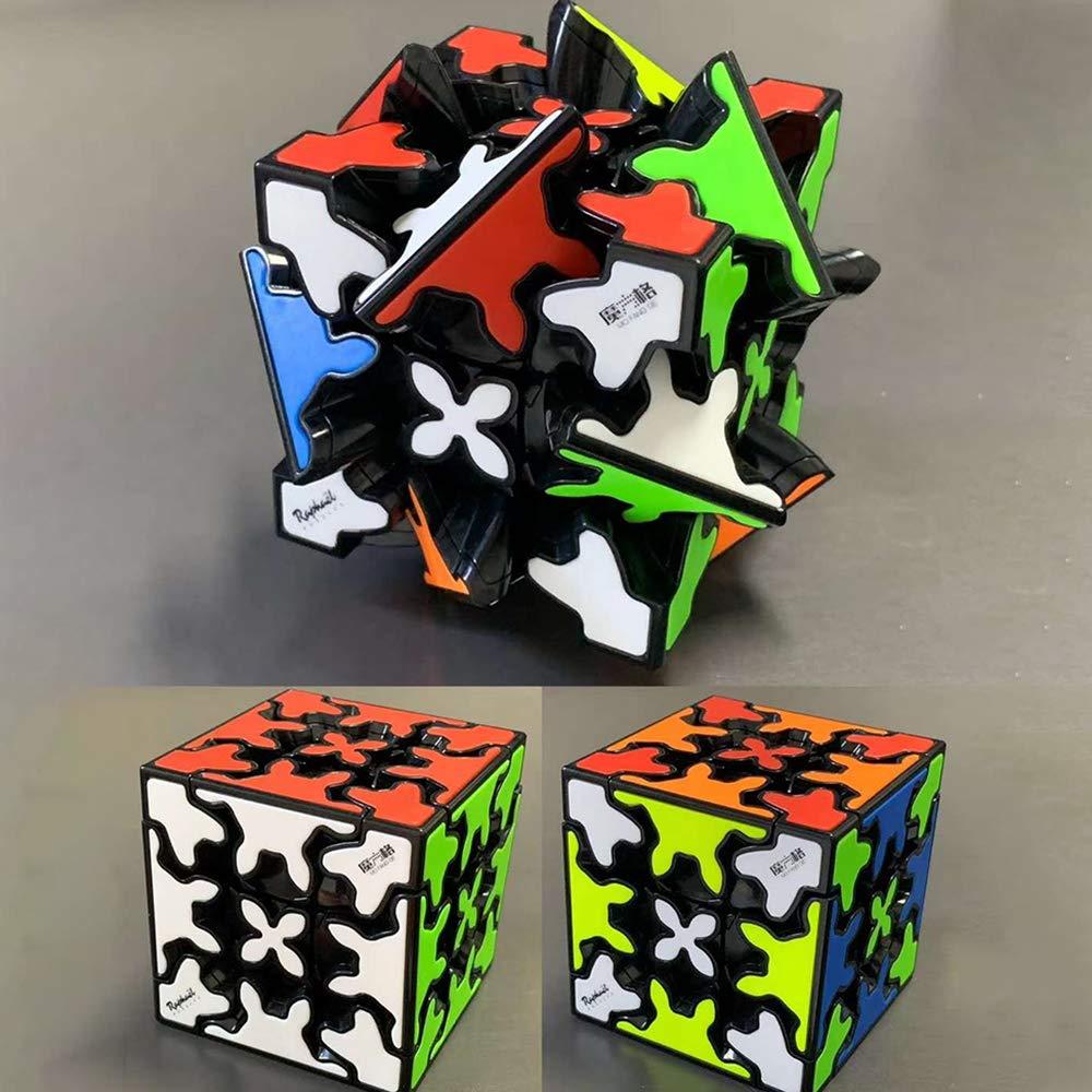 Yealvin Yealvin Gear Cube, 3x3x3 Magic Speed Gear Cube Twisty Puzzles Gear Cube 3D Puzzle Toys Brain Teasers