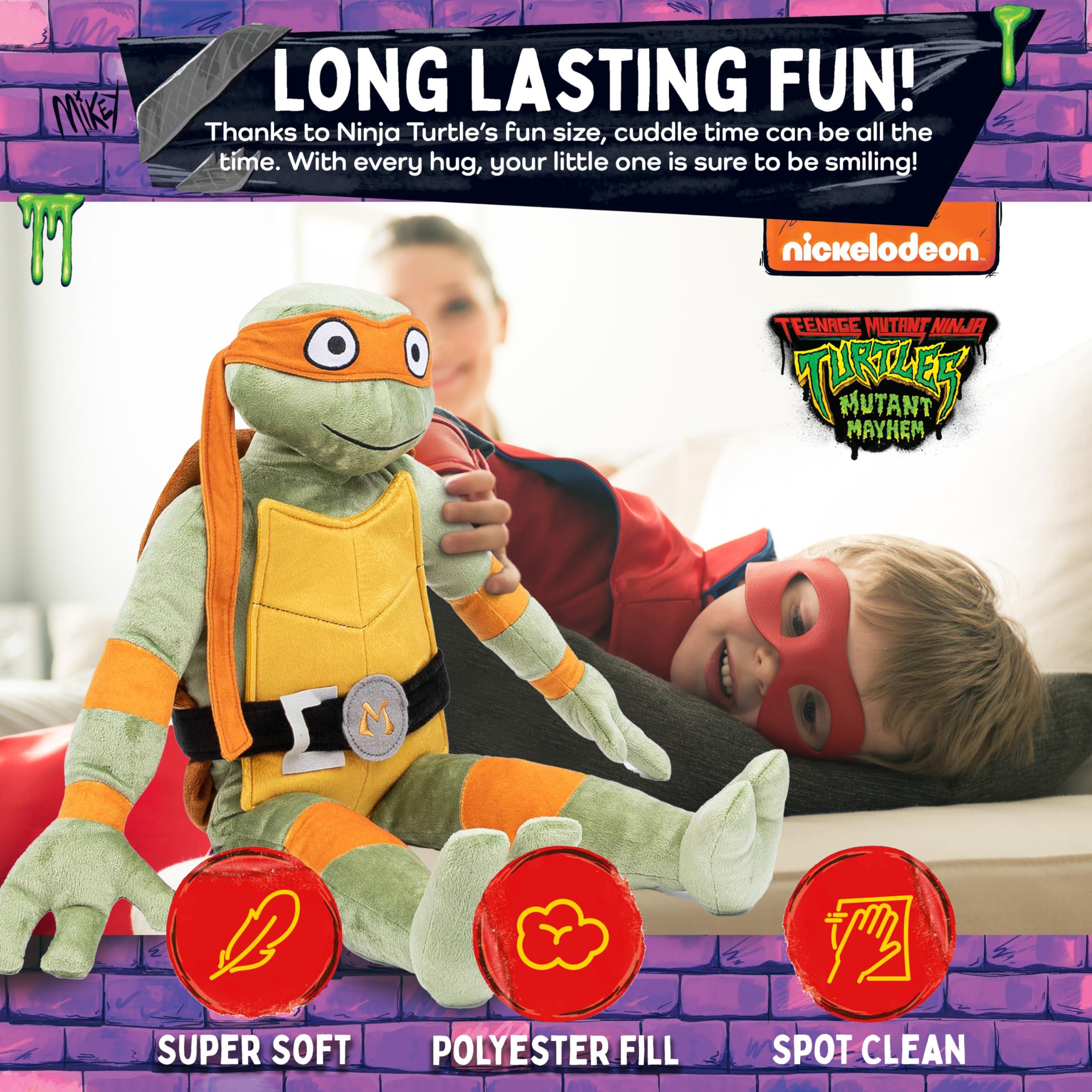 Jay Franco Jay Franco Nickelodeon Teenage Mutant Ninja Turtles Michaelangelo Plush Pillow Buddy - Super Soft Stuffed Character Pillow - Polyester Microfiber, 26 Inches