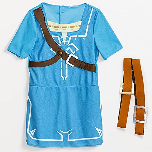 Disguise Link Costume for Kids, Official Zelda Breath of The Wild Costume, Classic Child Size Large (10-12) Multicolored