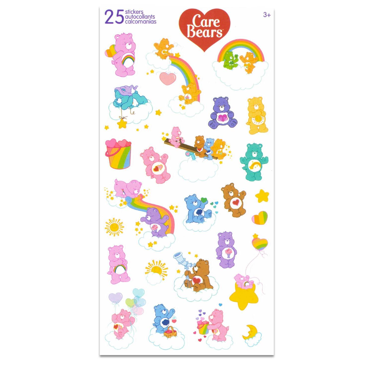 Care Bears Care Bears Party Favors for Boys & Girls Bundle ~ 12 Pack Care Bears Sticker Sheets for Kids Birthday Party Goodie Bags | Care Bears Party Supplies