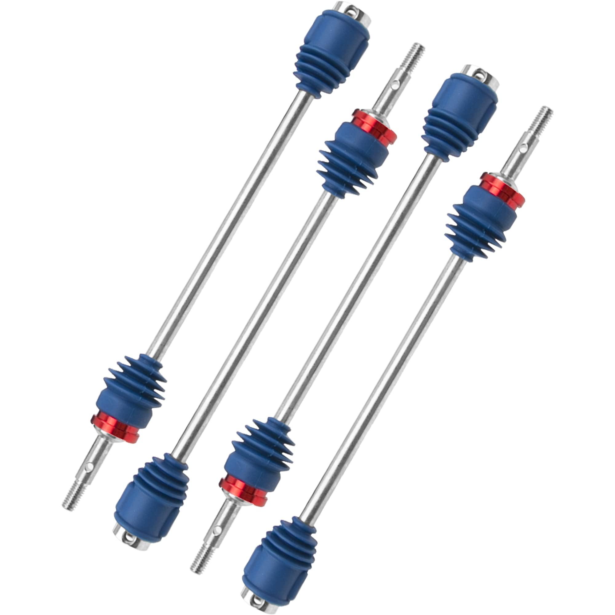 Share Goo Steel Drive Shaft CVD Dogbone Driveshafts 5451R & Aluminum Wheel Hubs 17mm Hex Nuts Threadlock