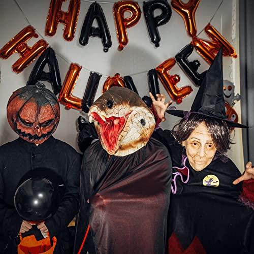 Creepy Party Creepy Party Cobra Costume Novelty Halloween Costume Party Latex Animal Cobra Head Mask Snake