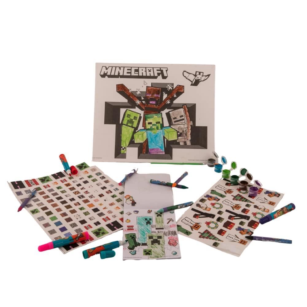 Innovative Designs Innovative Designs Minecraft Creative Coloring Canvas Painting and Activity Set for Kids, 1000+ pcs