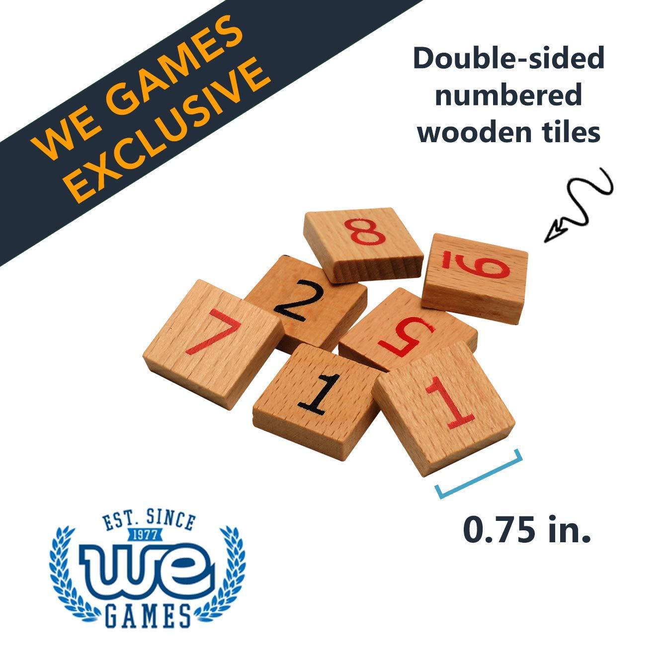 WE Games WE Games Wooden Sudoku Puzzle Board Game with Number & Thinking Tiles + Replacement Wooden Sudoku Number Tiles