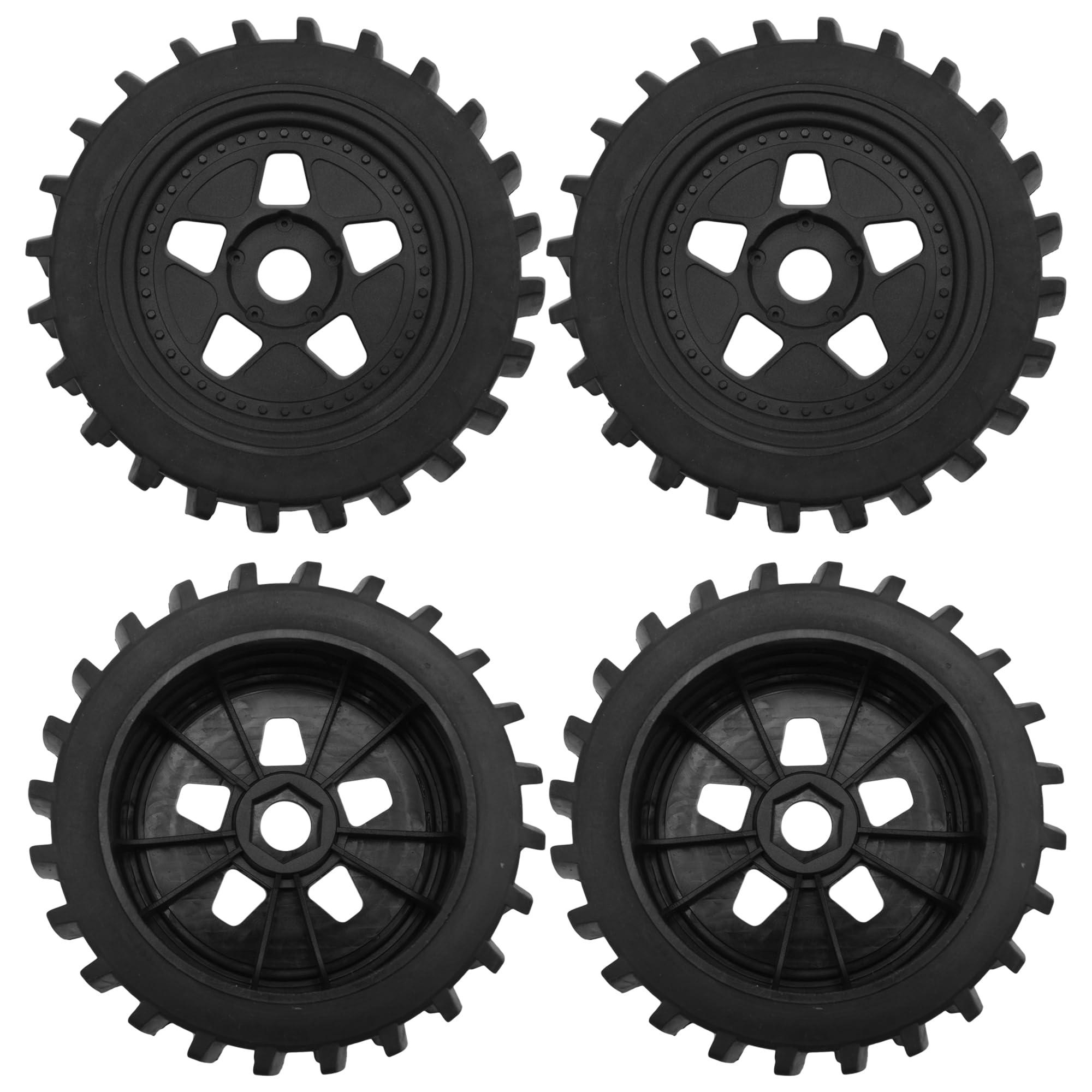 HIRCQOO HIRCQOO RC 1/8 Snow Sand Paddles Buggy Tires 17mm Hubs Wheels with Foam Inserts Compatible with Arrma Typhon Talion 6S Losi 8IGHT Team Associated HPI Tamiya HSP 1/8 RC Off Road Buggy