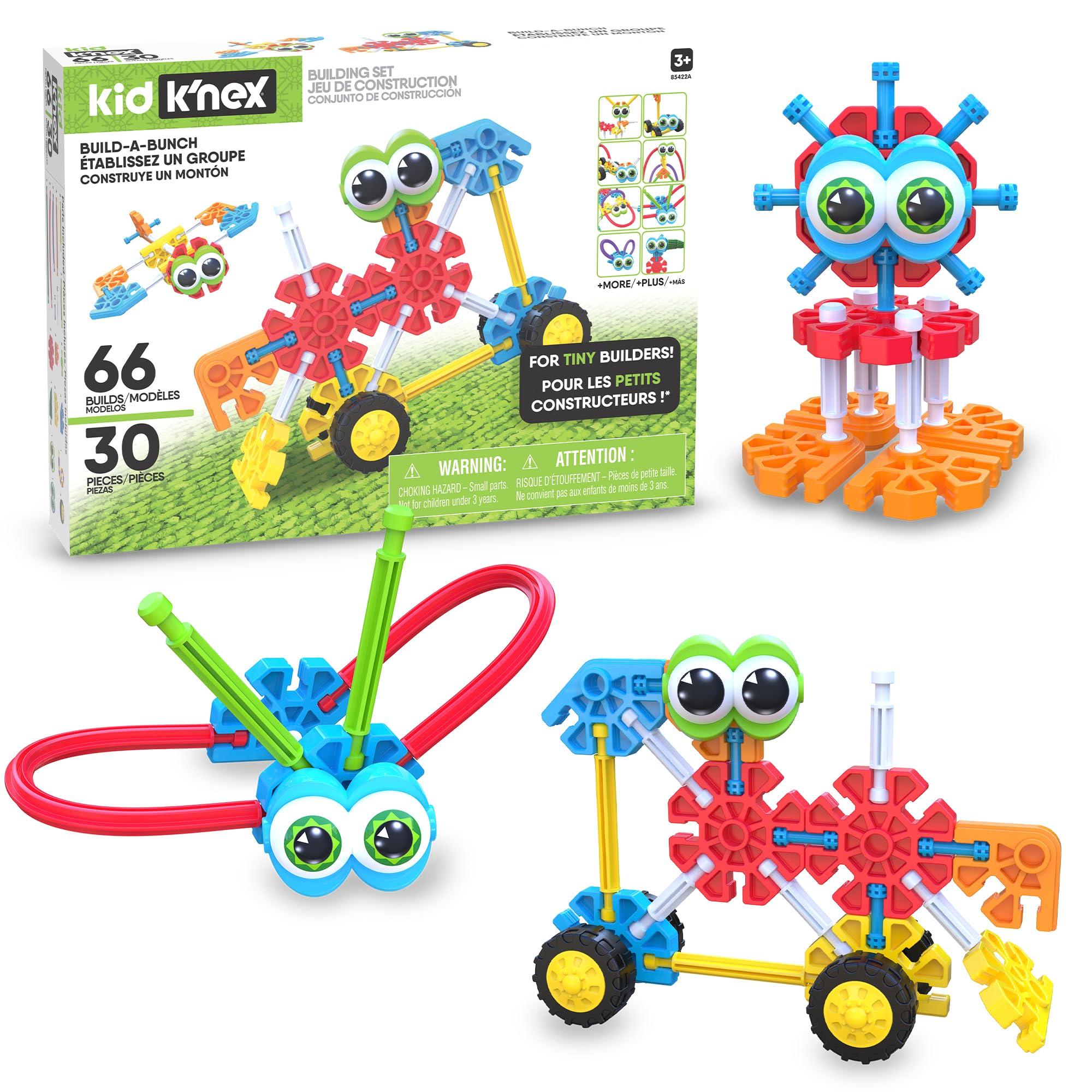 K'NEX KID KNEX Build A Bunch Set 66 Pieces For Ages 3+ Construction Educational Toy (Amazon Exclusive), packaging may vary