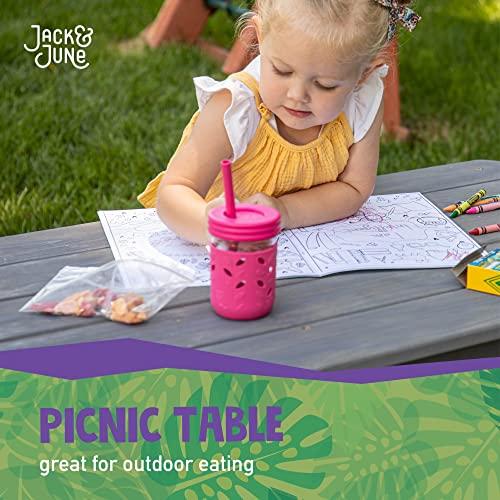 Jack and June Jack & June Cedar Convertible Sand Box and Picnic Table Playset