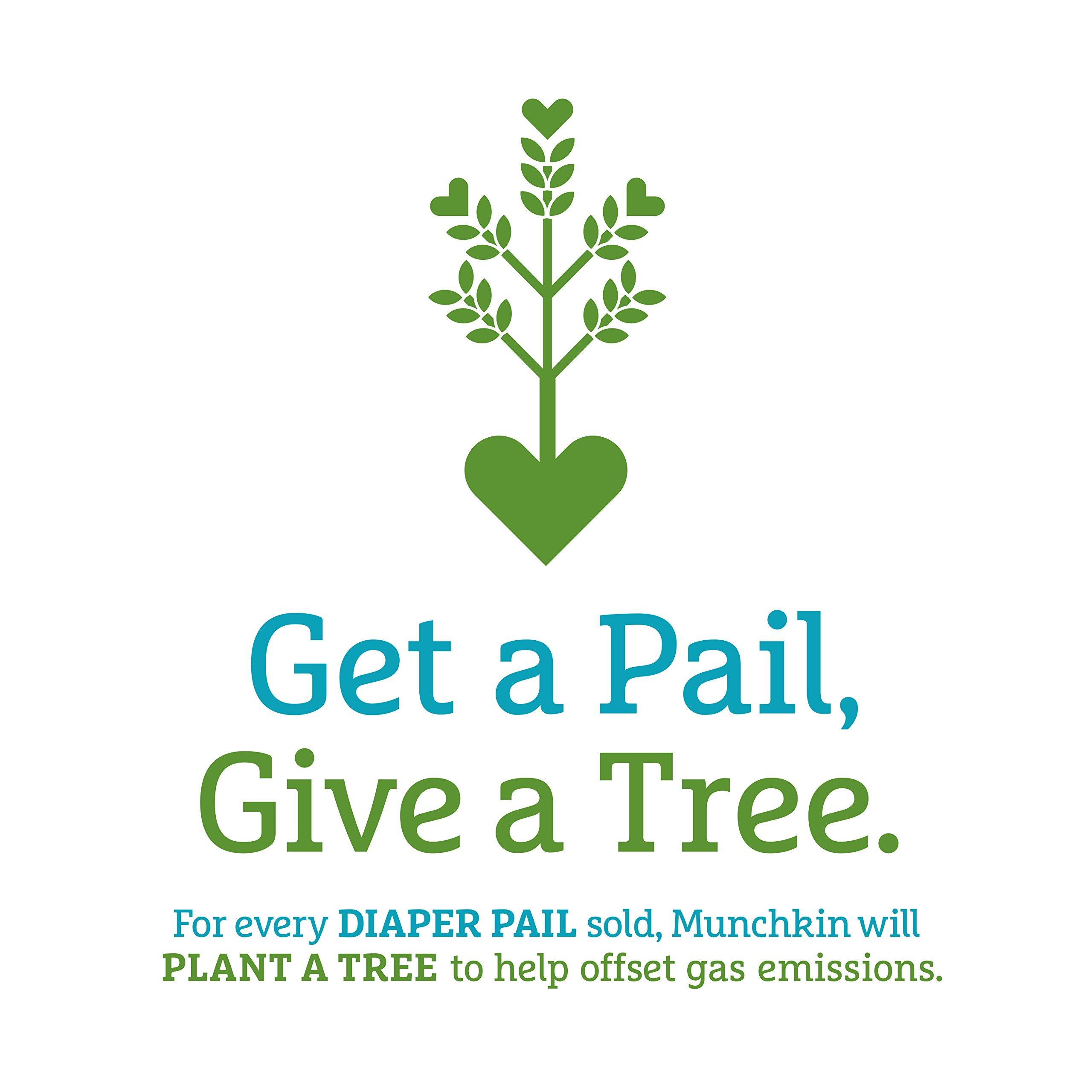 Munchkin Munchkin STEP Diaper Pail Powered by Arm & Hammer, #1 in Odor Control, Award-Winning, Includes 1 Snap, Seal & Toss Bag, 1 Starter Refill Ring, and 1 PUCK Baking Soda Cartridge