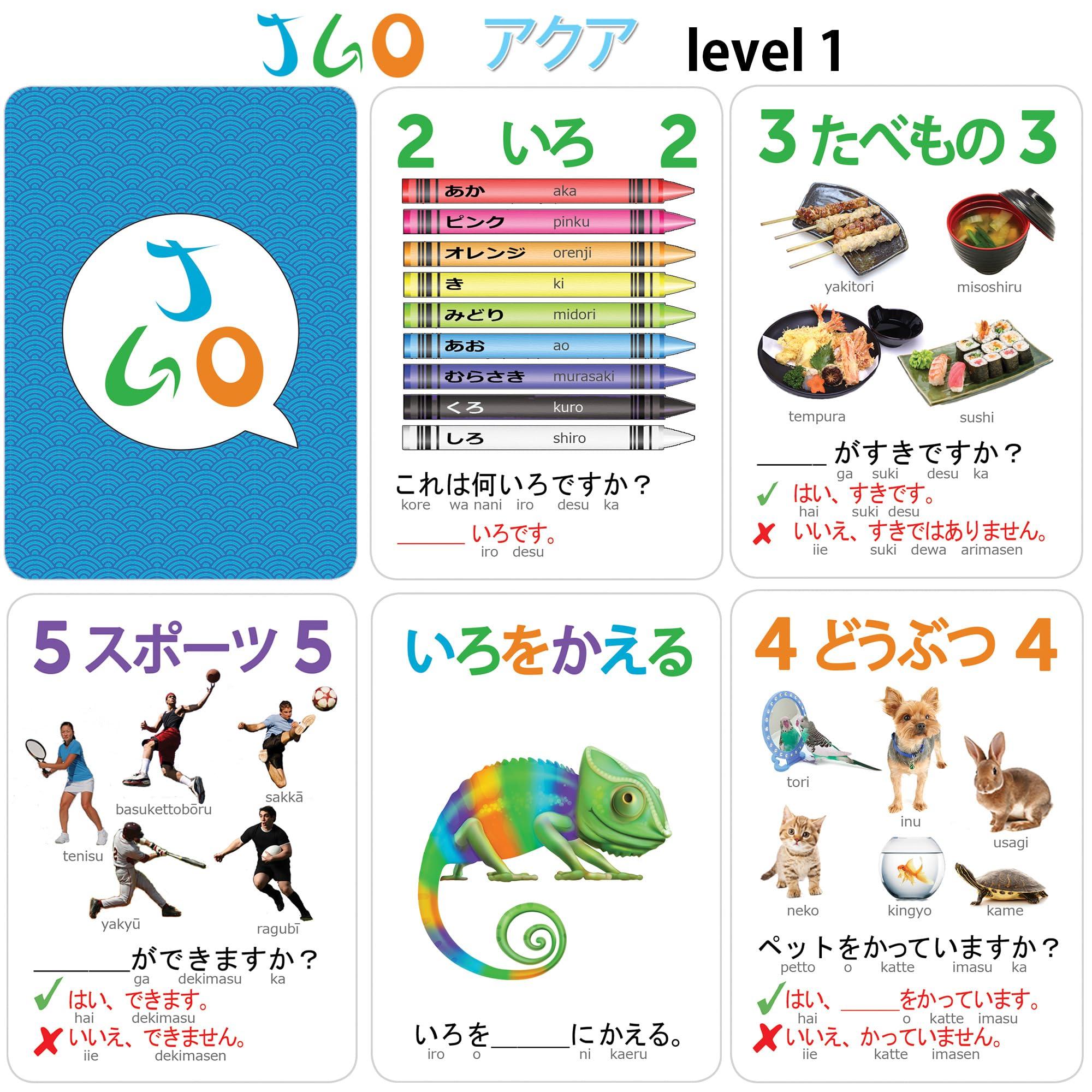 AGO JGO Japanese Language Card Game for Beginners! Learn Japanese by Playing a Fun Conversational Card Game!