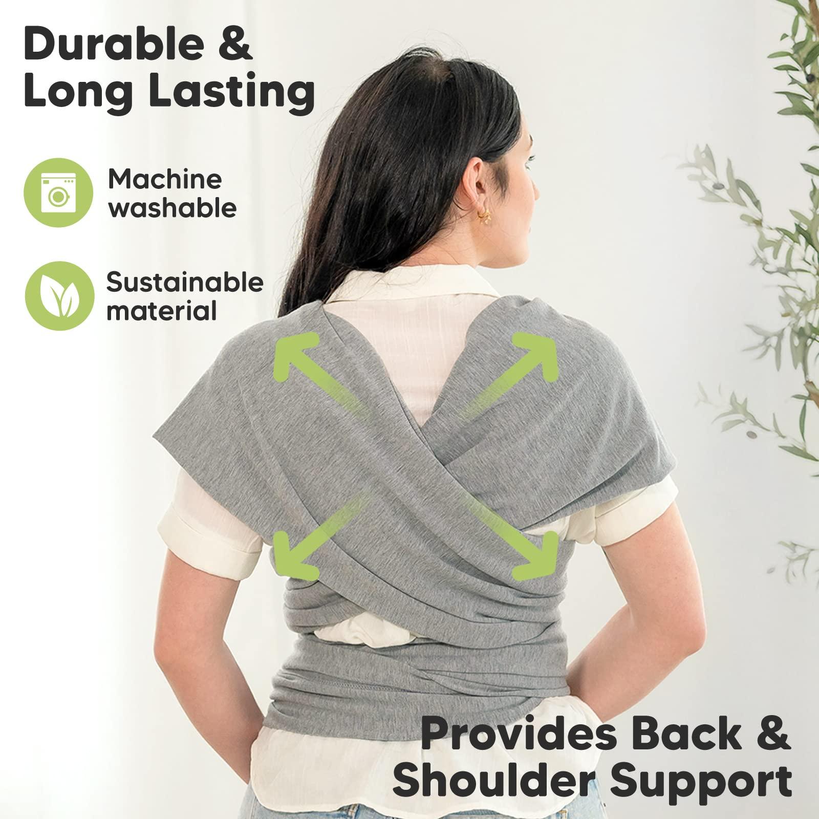 KeaBabies KeaBabies Baby Wraps Carrier, D-Lite Baby Wrap & Baby Wrap Carrier - Easy-Wearing - All in 1 Original Breathable Baby Sling - Adjustable Baby Sling Carrier, Lightweight,Hands Free Baby Carrier Sling