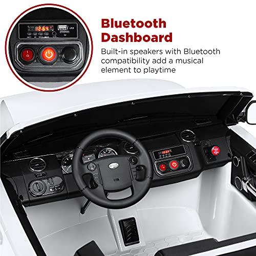 Best Choice Products Best Choice Products 12V 3.7 MPH 2-Seater Licensed Land Rover Ride On Car Toy w/Parent Remote Control, MP3 Player - White