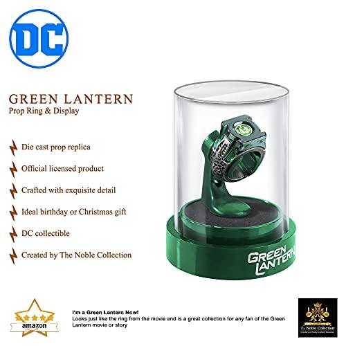 The Noble Collection The Noble Collection DC Green Lantern Prop Ring & Display - Die Cast Metal Ring with 4in (10cm) Display Case - Officially Licensed Film Set Movie Props Gifts Jewellery
