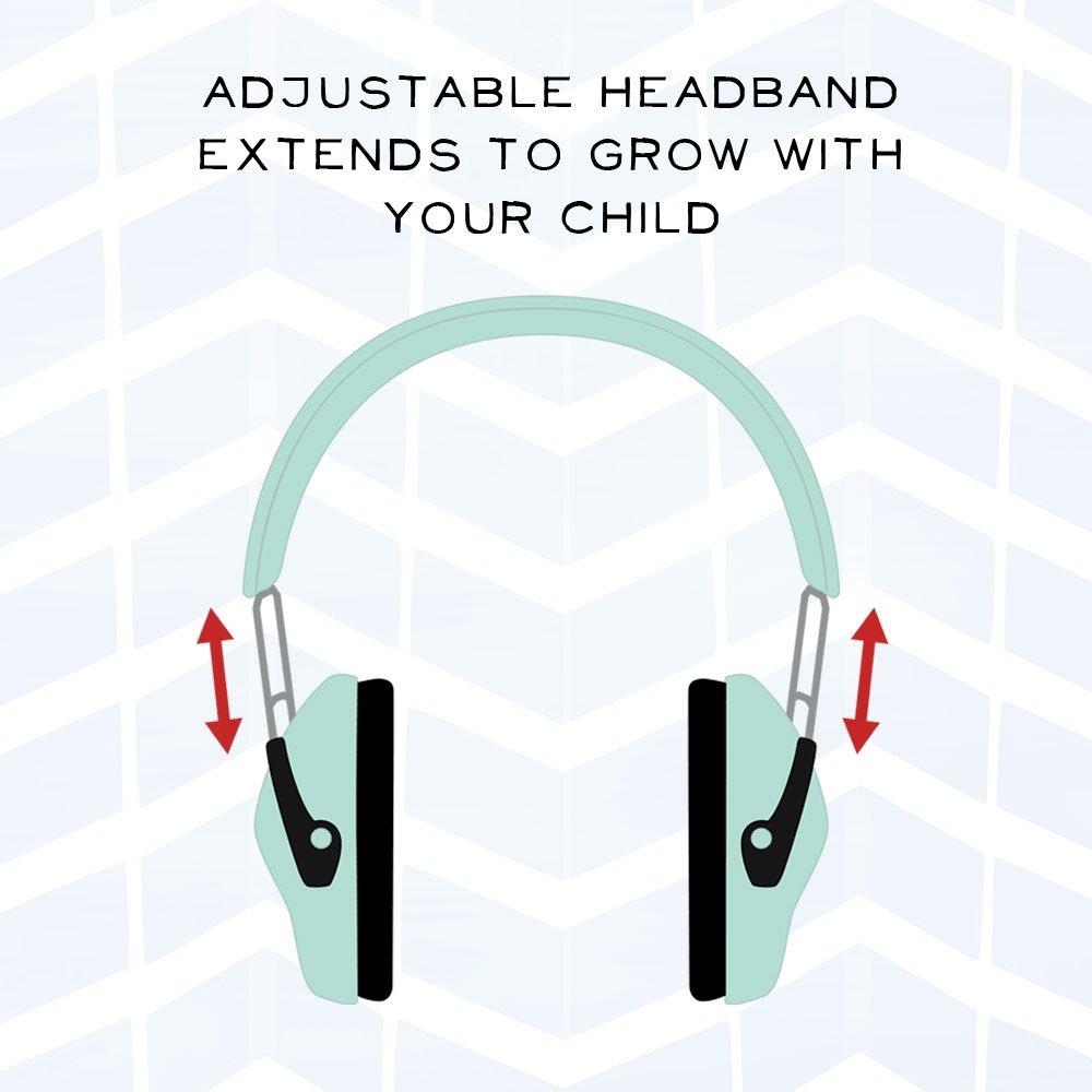 Muted Kids Noise Cancelling Ear Muffs - Toddler Sensory and Autism Hearing Protection Noise Cancelling Headphones
