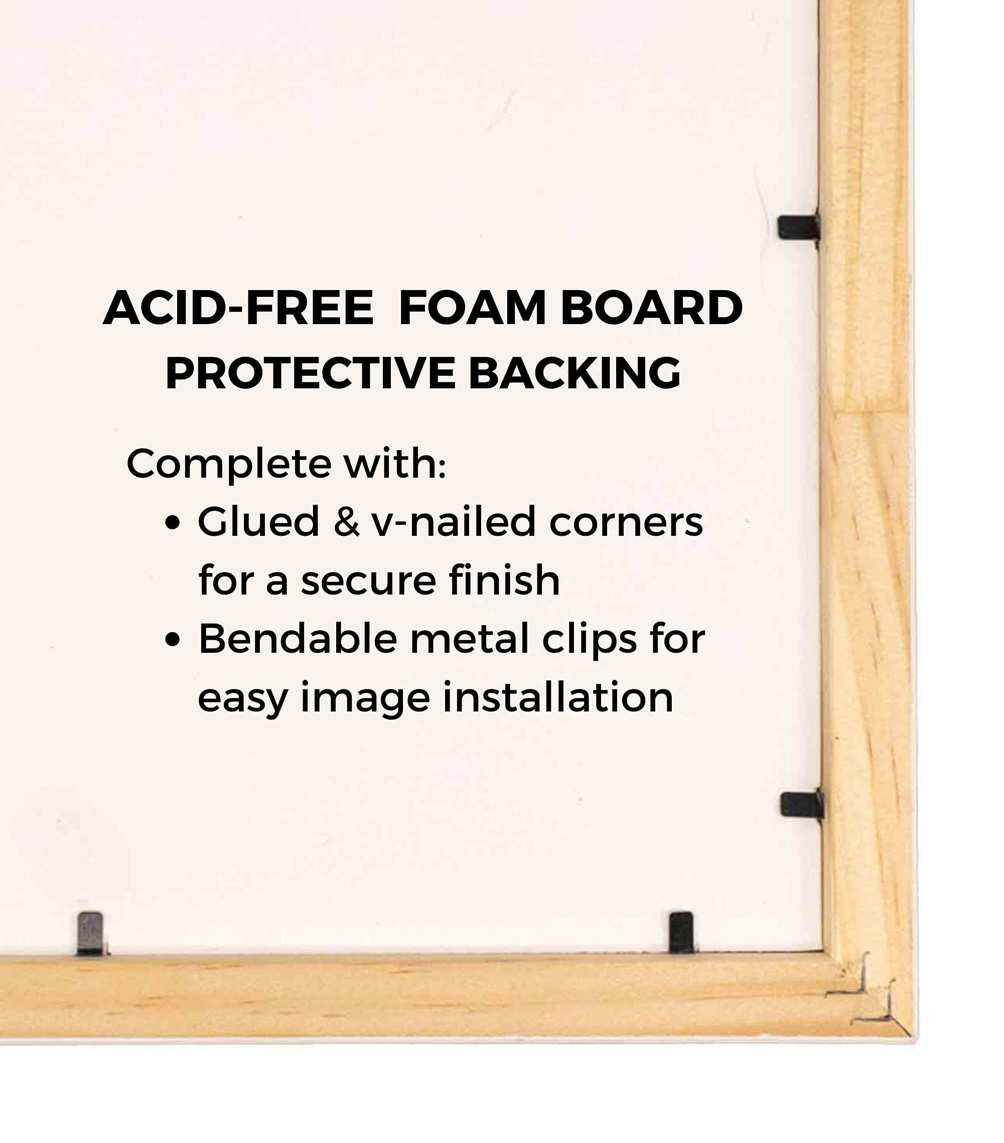 CustomPictureFrames.com 13x39 Puzzle Frame Kit with Glue Sheets | White Mid Century Picture Frame | Real Wood with UV Resistant Acrylic Front | Made to Preserve and Display Puzzles Measuring 13x39 Inches