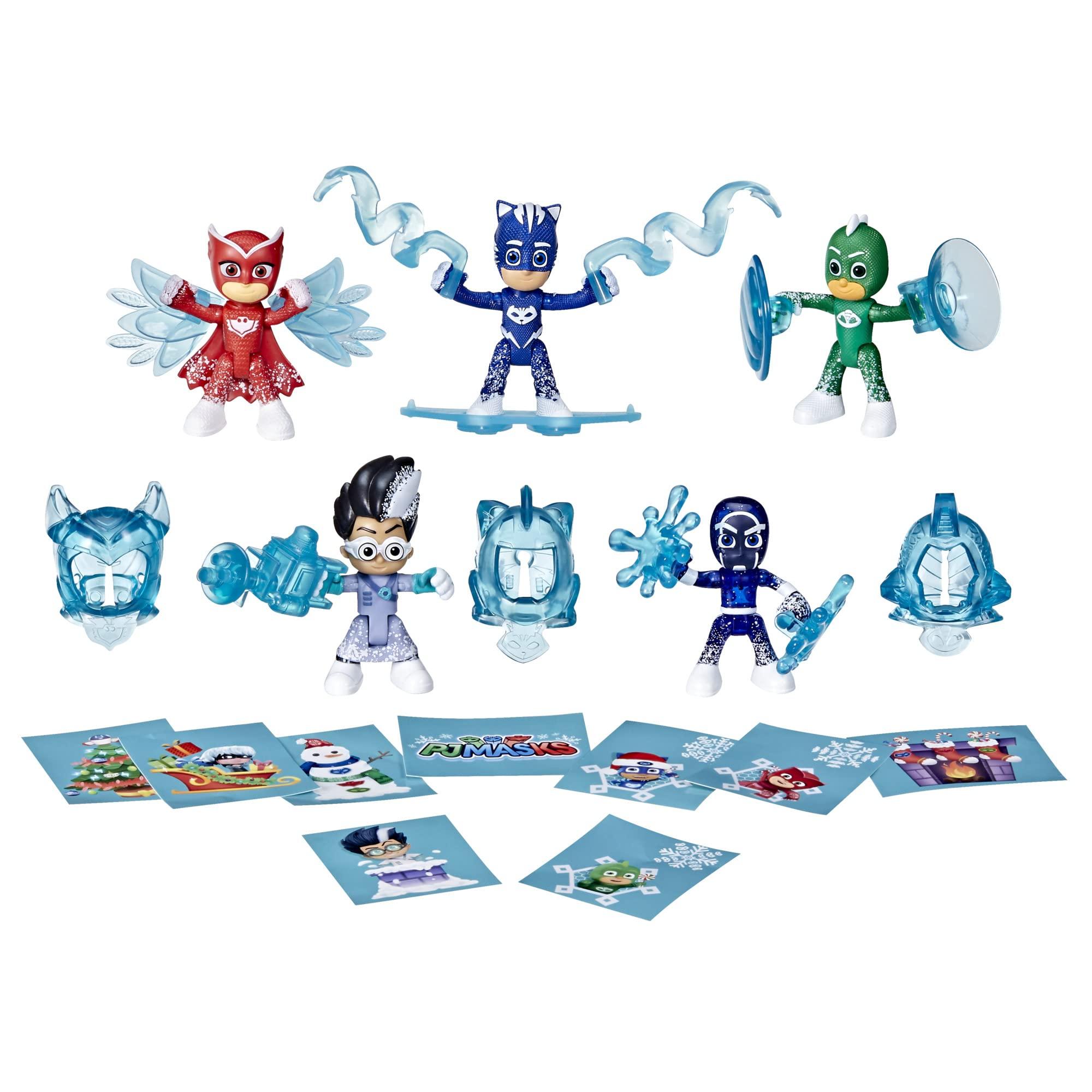 PJ Masks PJ Masks Kids Advent Calendar, 24 Daily Surprise Toys Including PJ Masks Action Figures, Accessories, and Stickers, Countdown Calendar, Ages 3 and Up